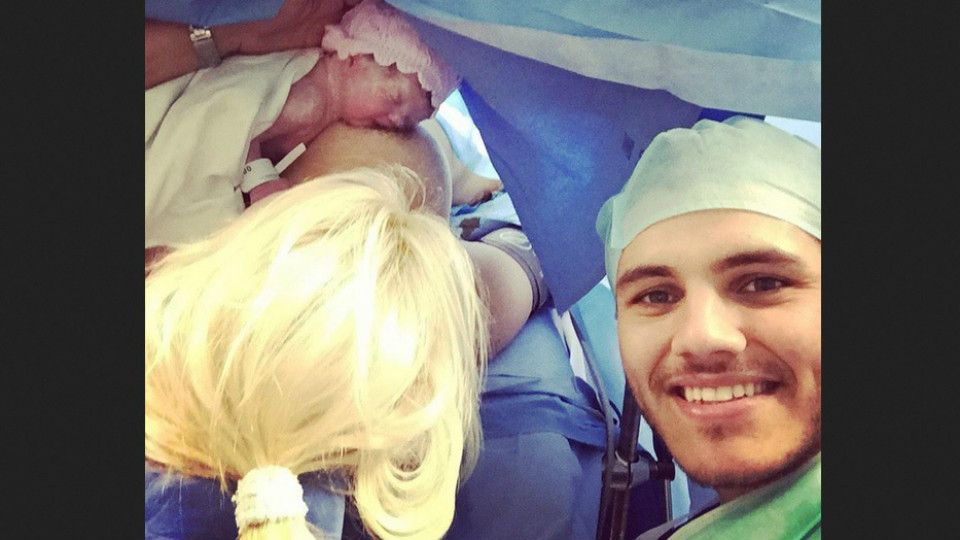 Mauro Icardi and Wanda Nara daughter