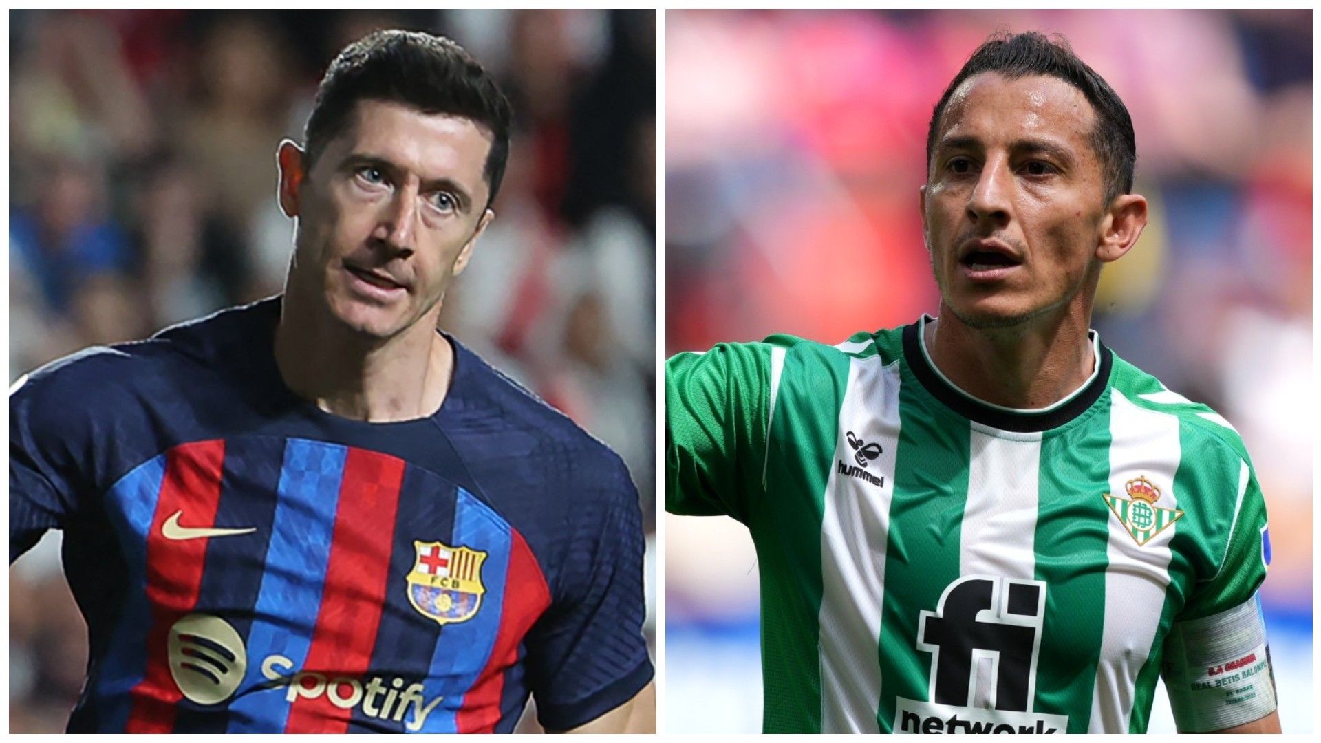 Robert Lewandowski Andrés Guardado Barcelona Betis 2022-23