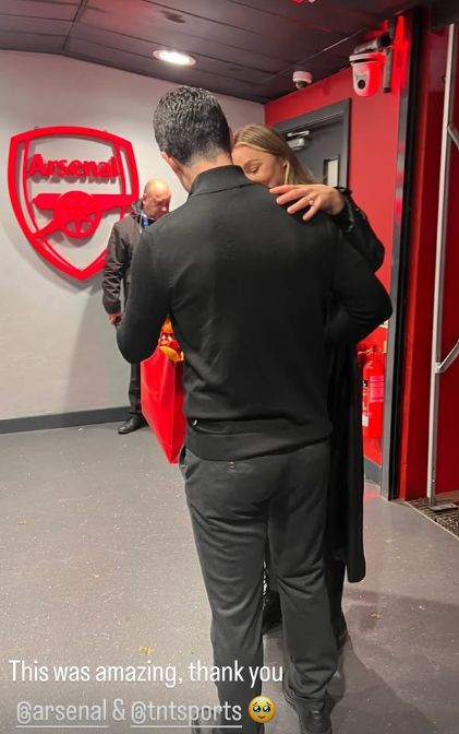 Mikel Arteta Laura Woods