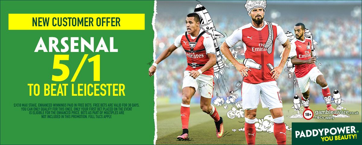 GFX Arsenal Leicester enhanced betting