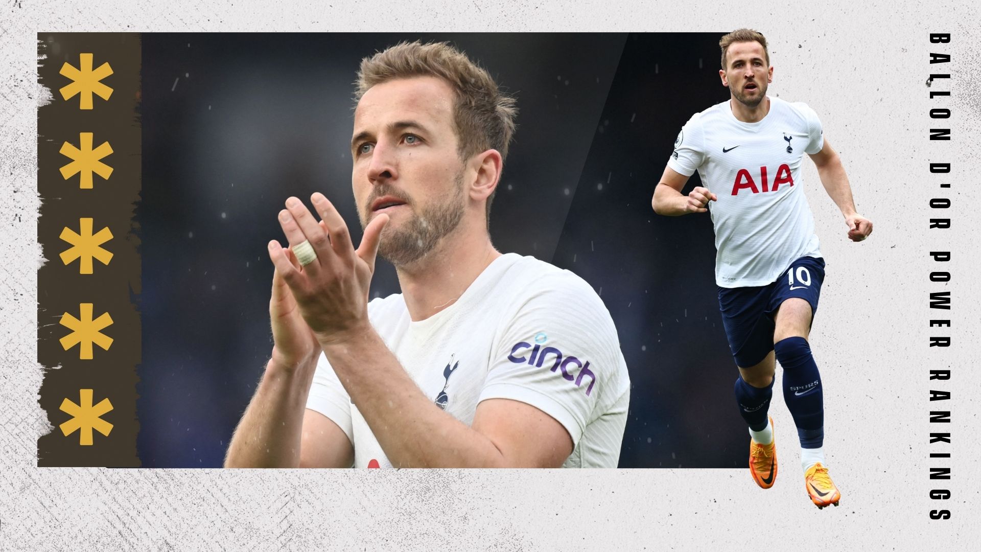 Harry Kane Ballon d'Or Rankings GFX