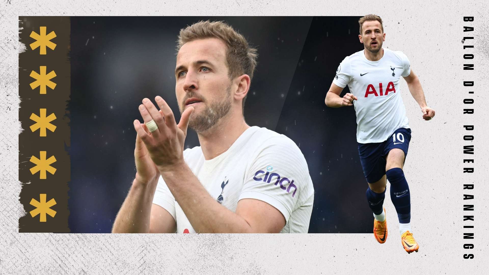 Harry Kane Ballon d'Or Rankings GFX