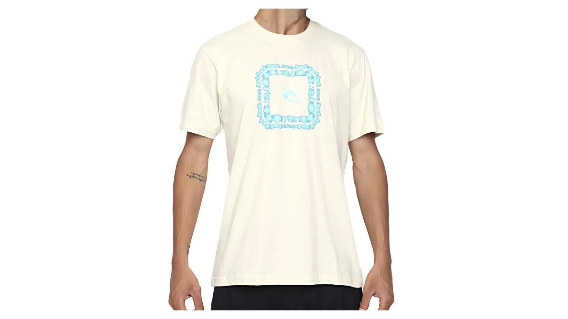 Camiseta Rip Curl 10M Icon Tee Masculina Off White