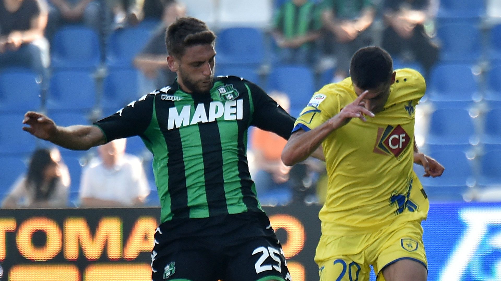 Domenico Berardi, Manuel Pucciarelli, Sassuolo, Chievo, Serie A, 15102017