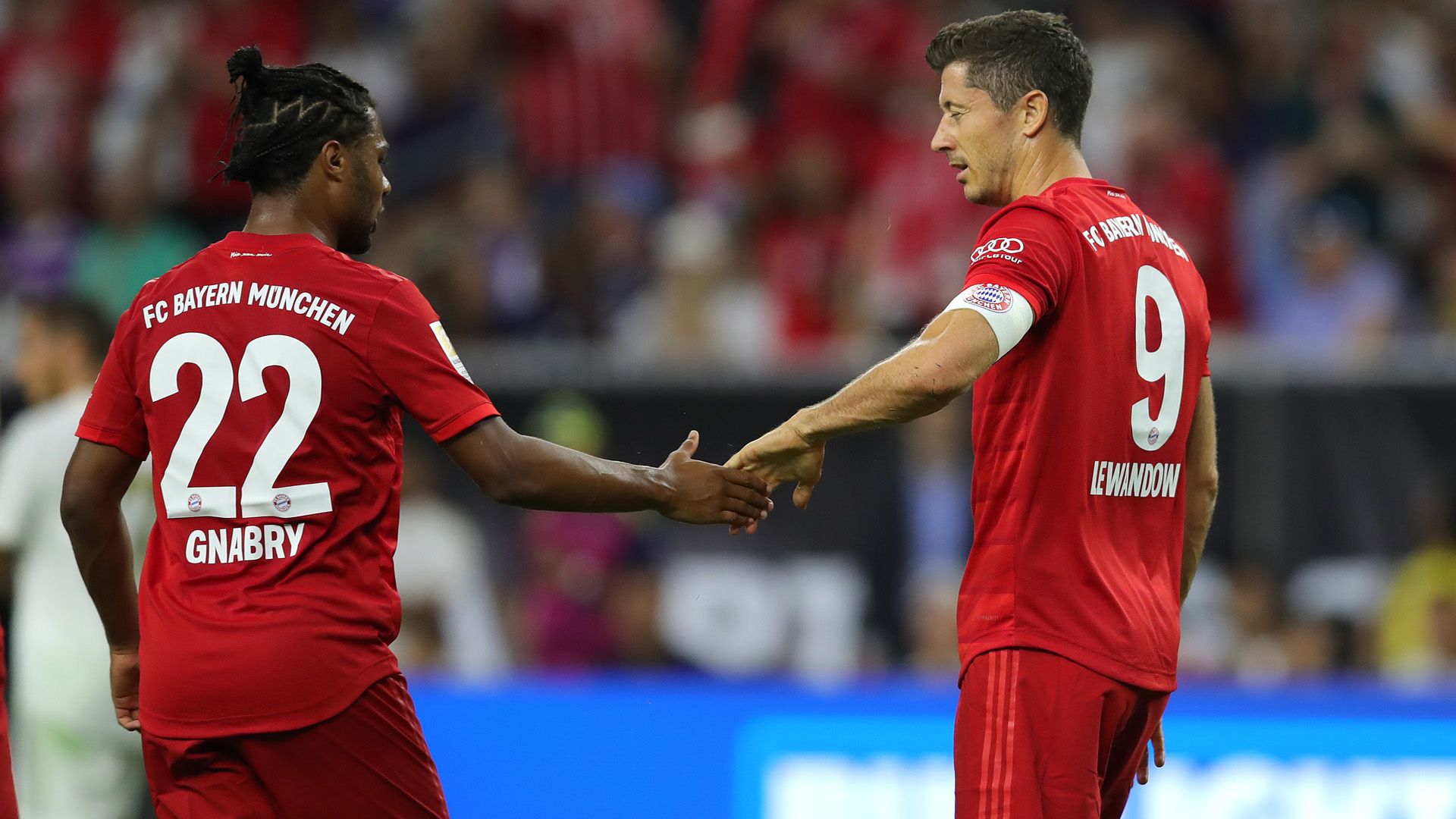 Serge Gnabry Robert Lewandowski ICC 2019 FC Bayern Real Madrid