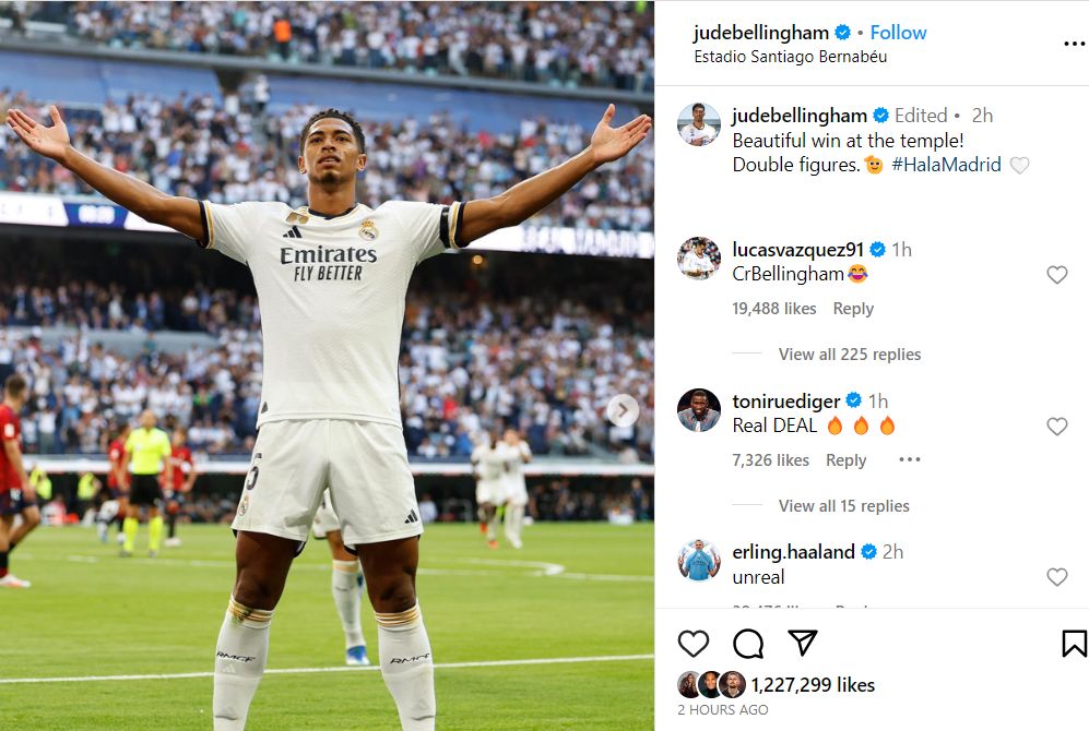 Jude Bellingham Erling Haaland Instagram