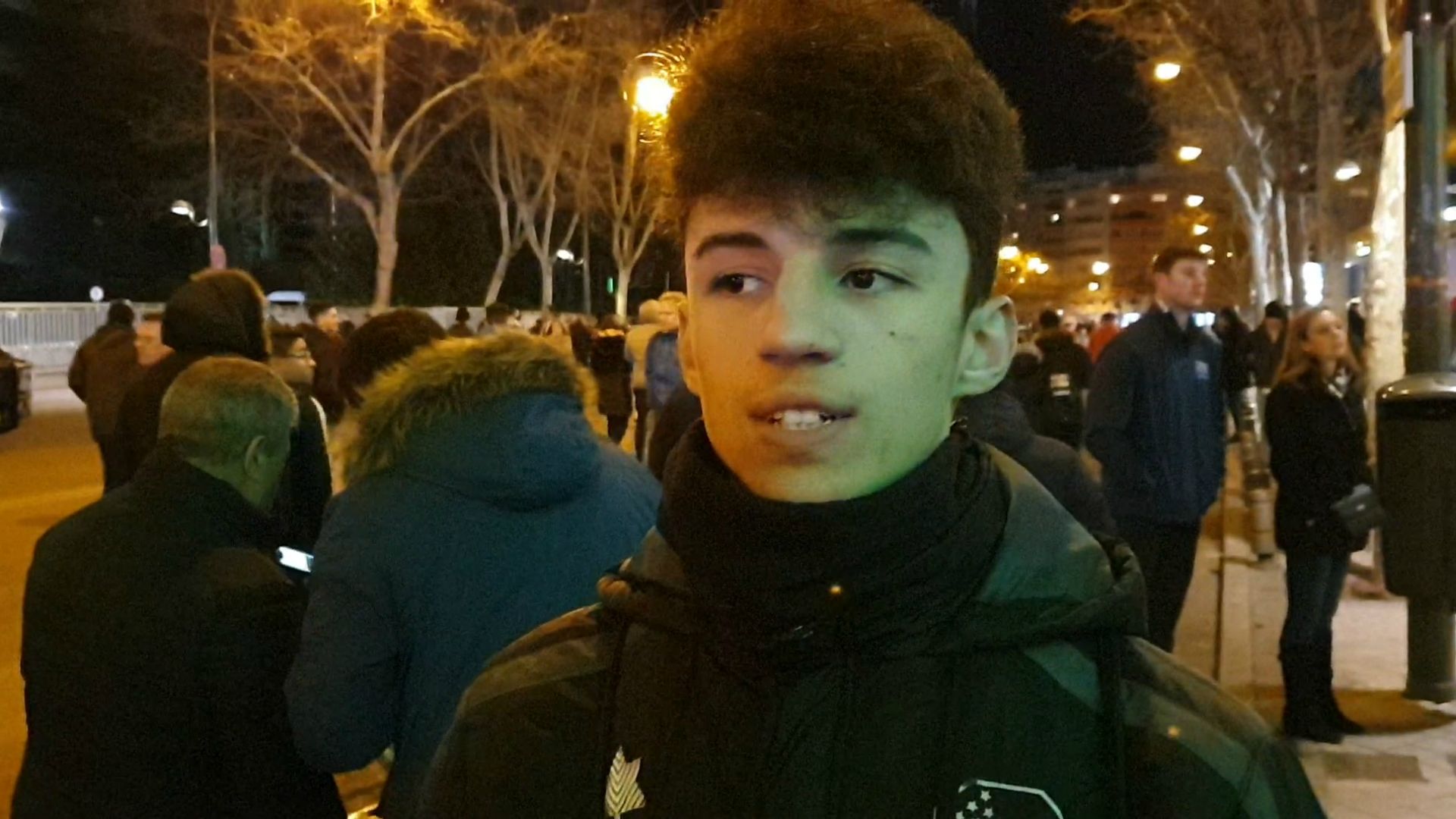 Vox Pop Real Madrid fan at Santiago Bernabeu