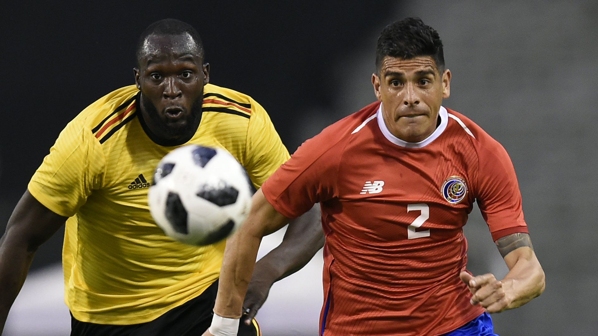 Johnny Acosta Romelu Lukaku Costa Rica Belgium 2018