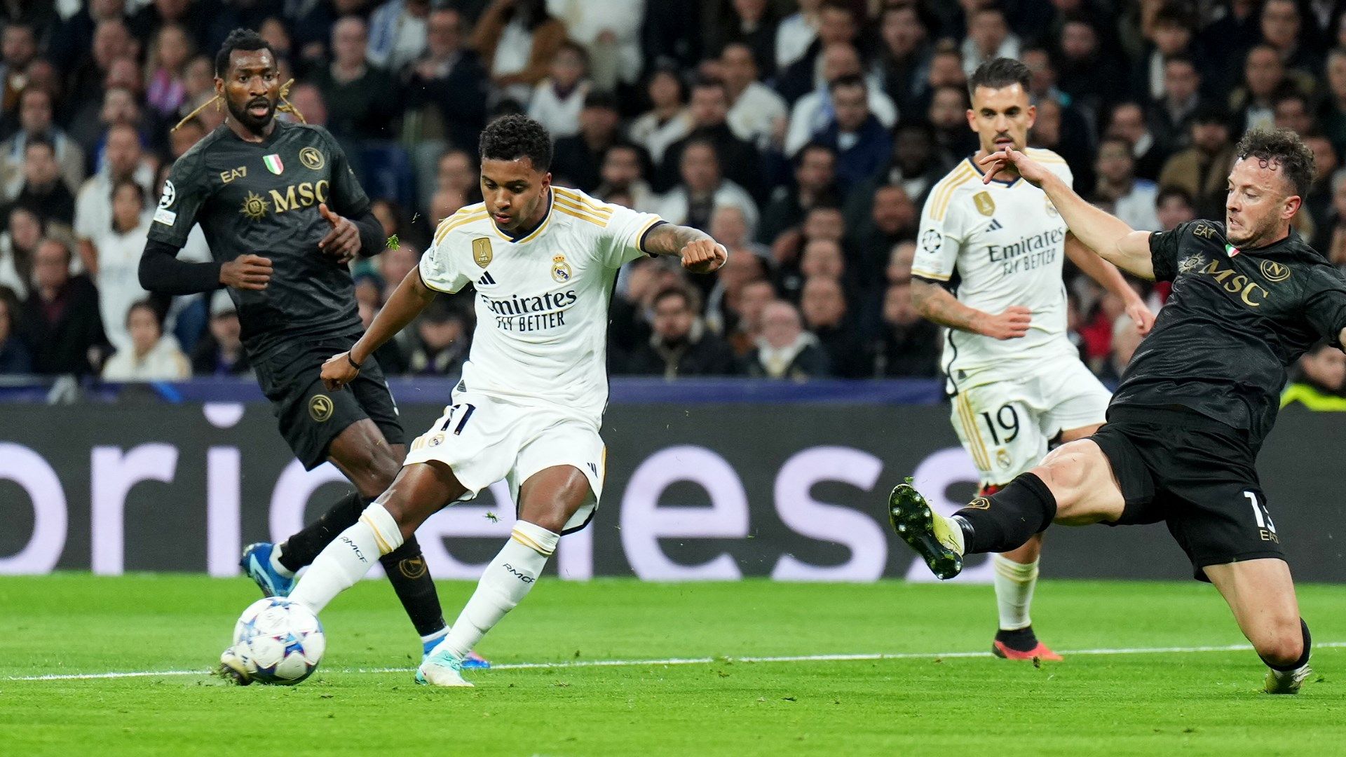 Rodrygo goal Real Madrid Napoli 2023-24 Champions League
