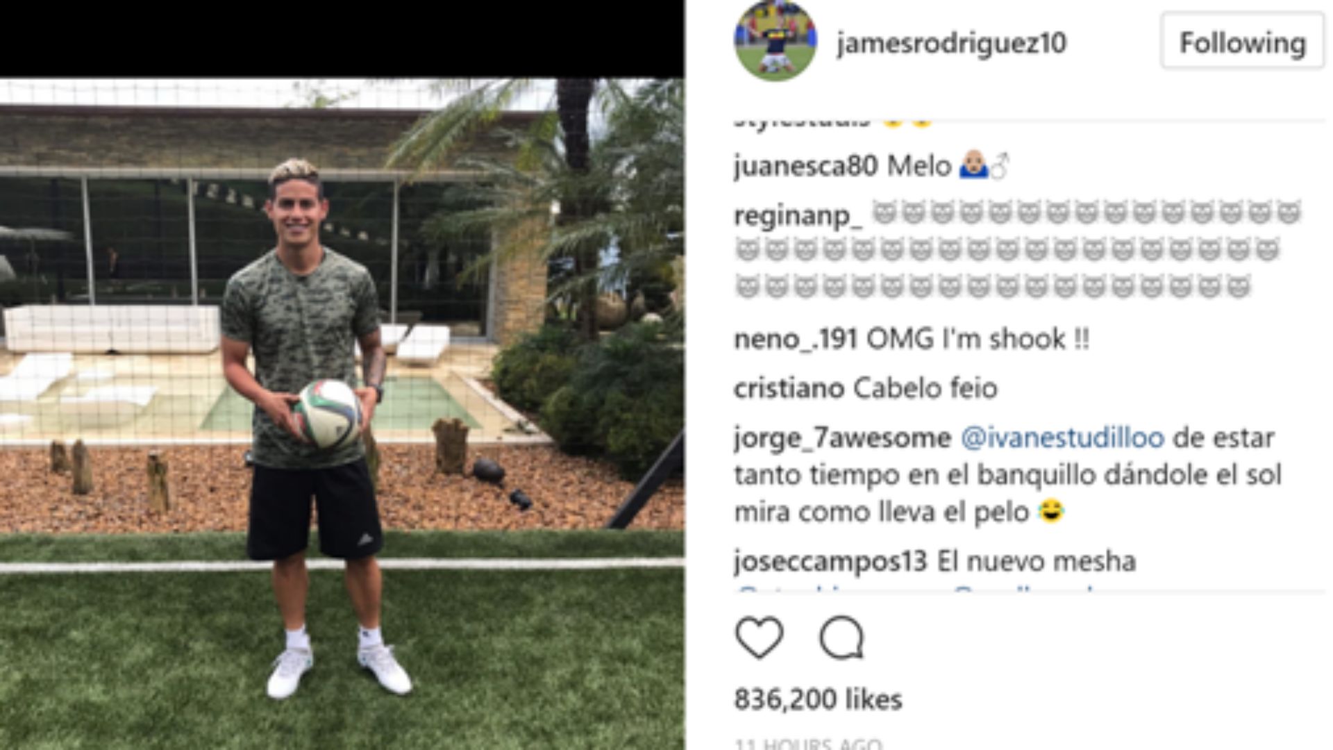 James Rodriguez Cristiano Ronaldo hair