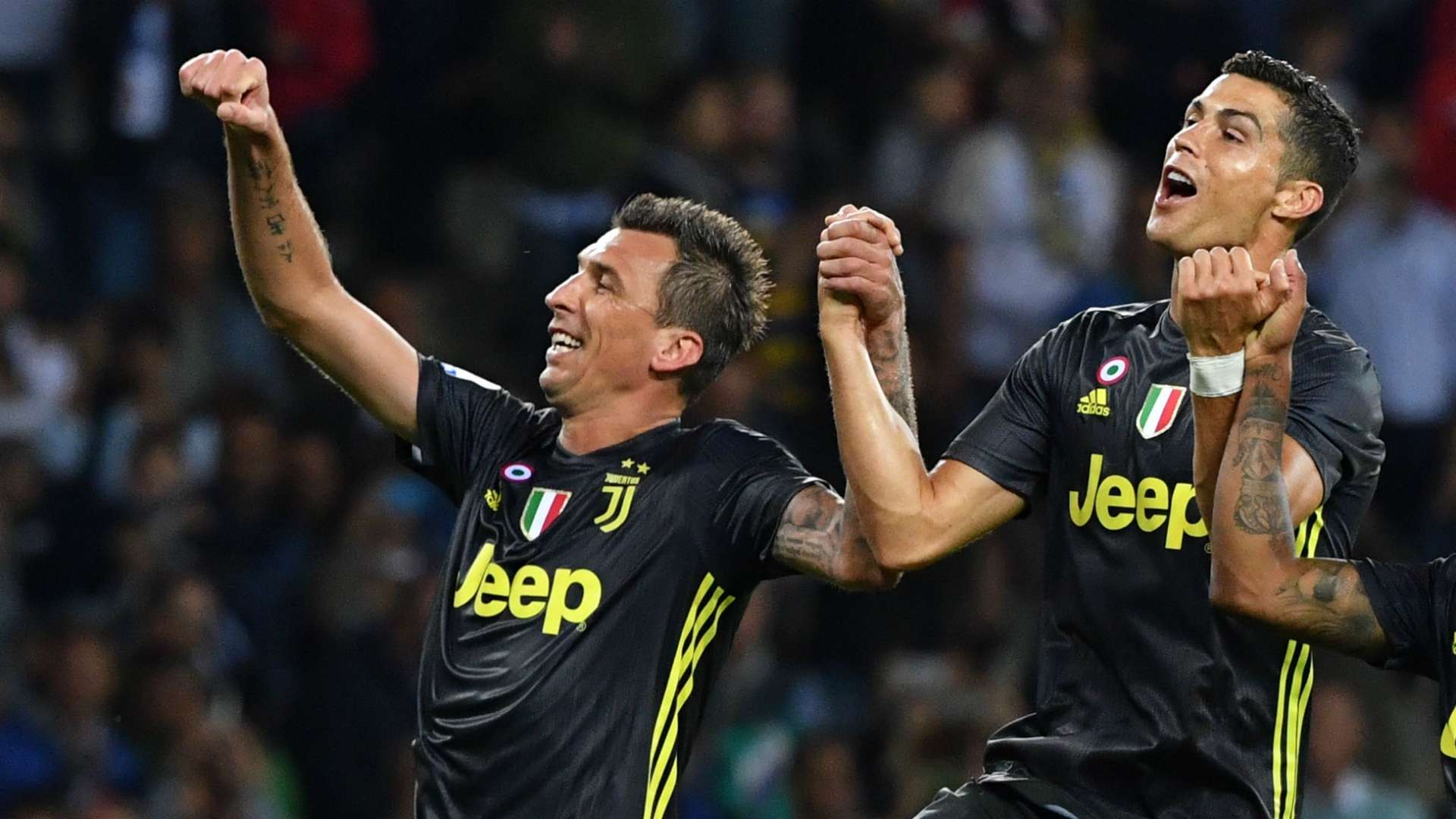Mario Mandzukic Cristiano Ronaldo Juventus