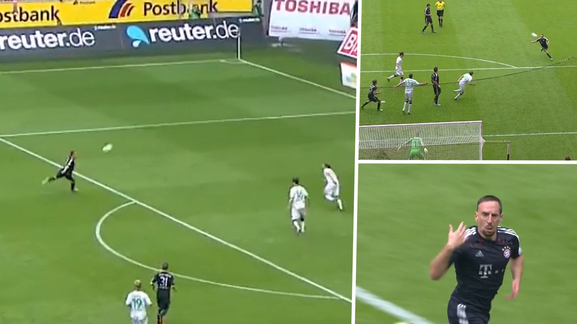 FRANCK RIBERY TOR FC BAYERN GLADBACH GFX