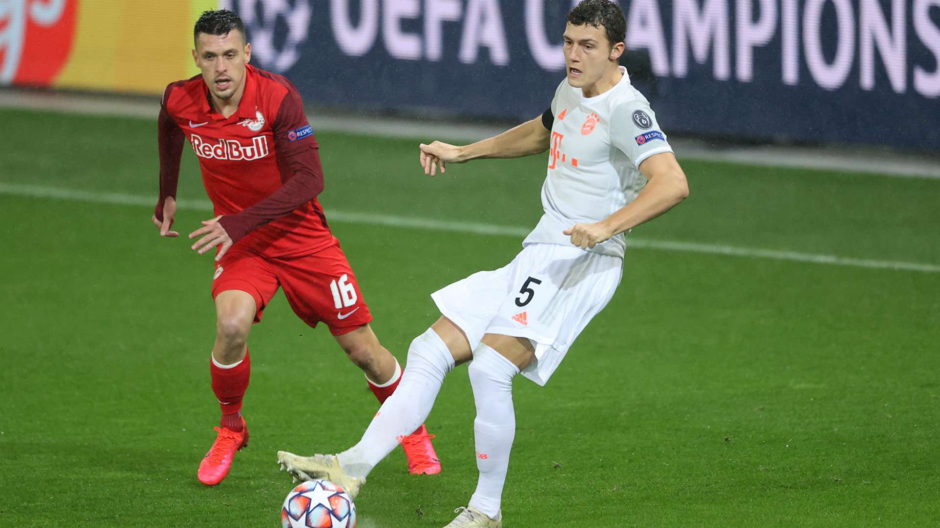 ZLATKO JUNUZOVIC SALZBURG BENJAMIN PAVARD BAYERN MÜNCHEN CHAMPIONS LEAGUE 03112020