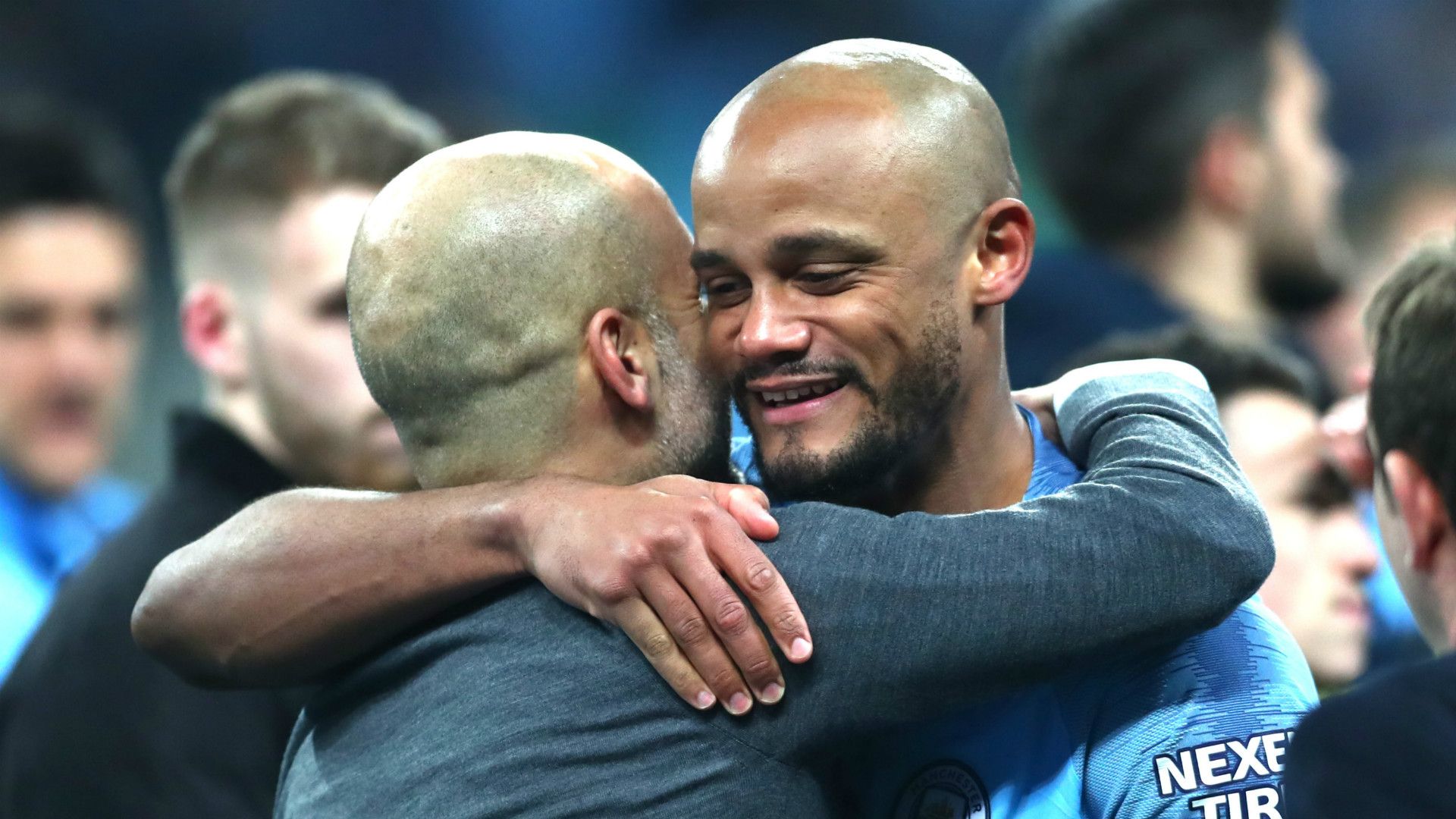 Pep Guardiola Vincent Kompany Manchester City 2018-19