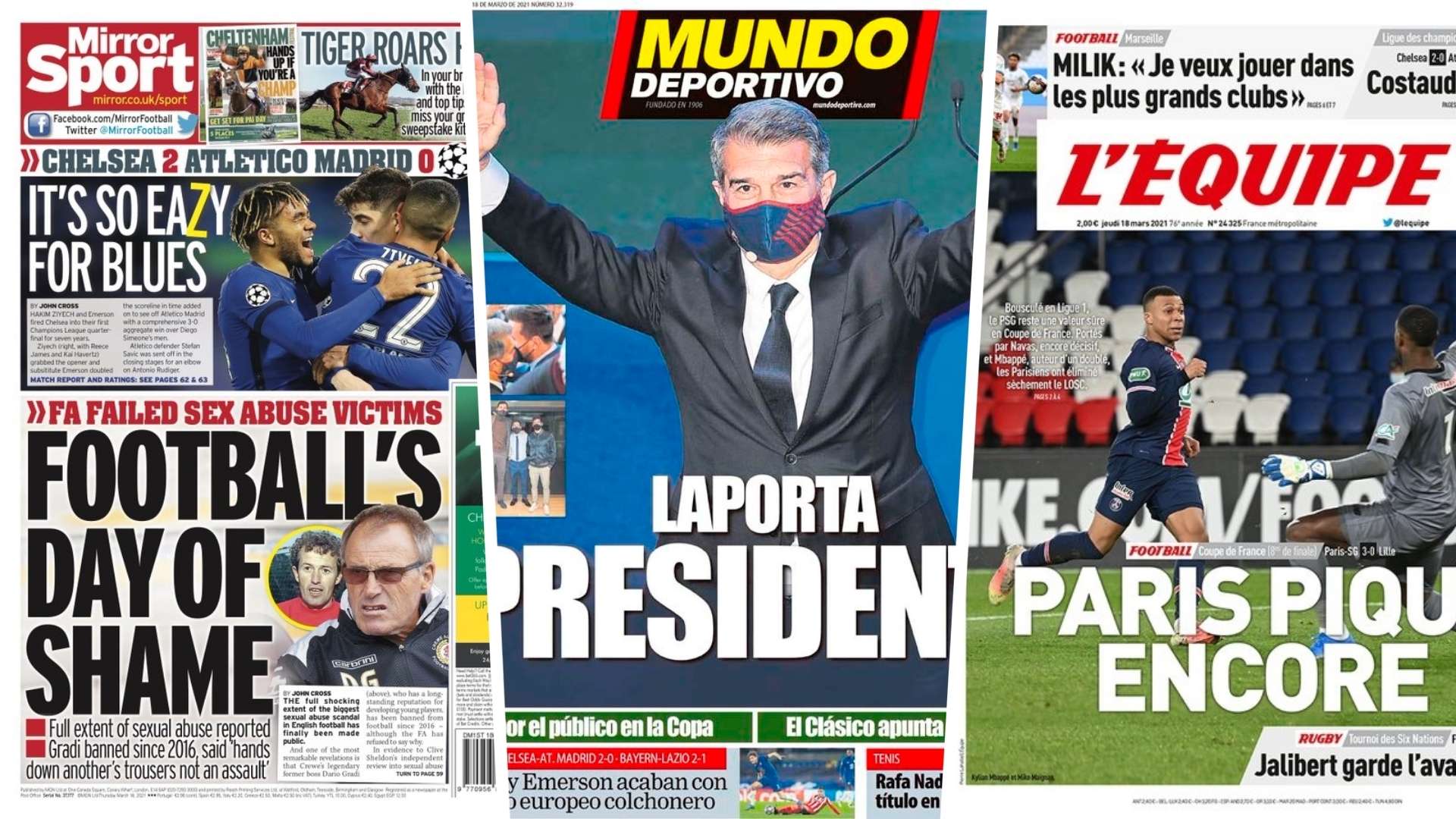 18 March newspapers