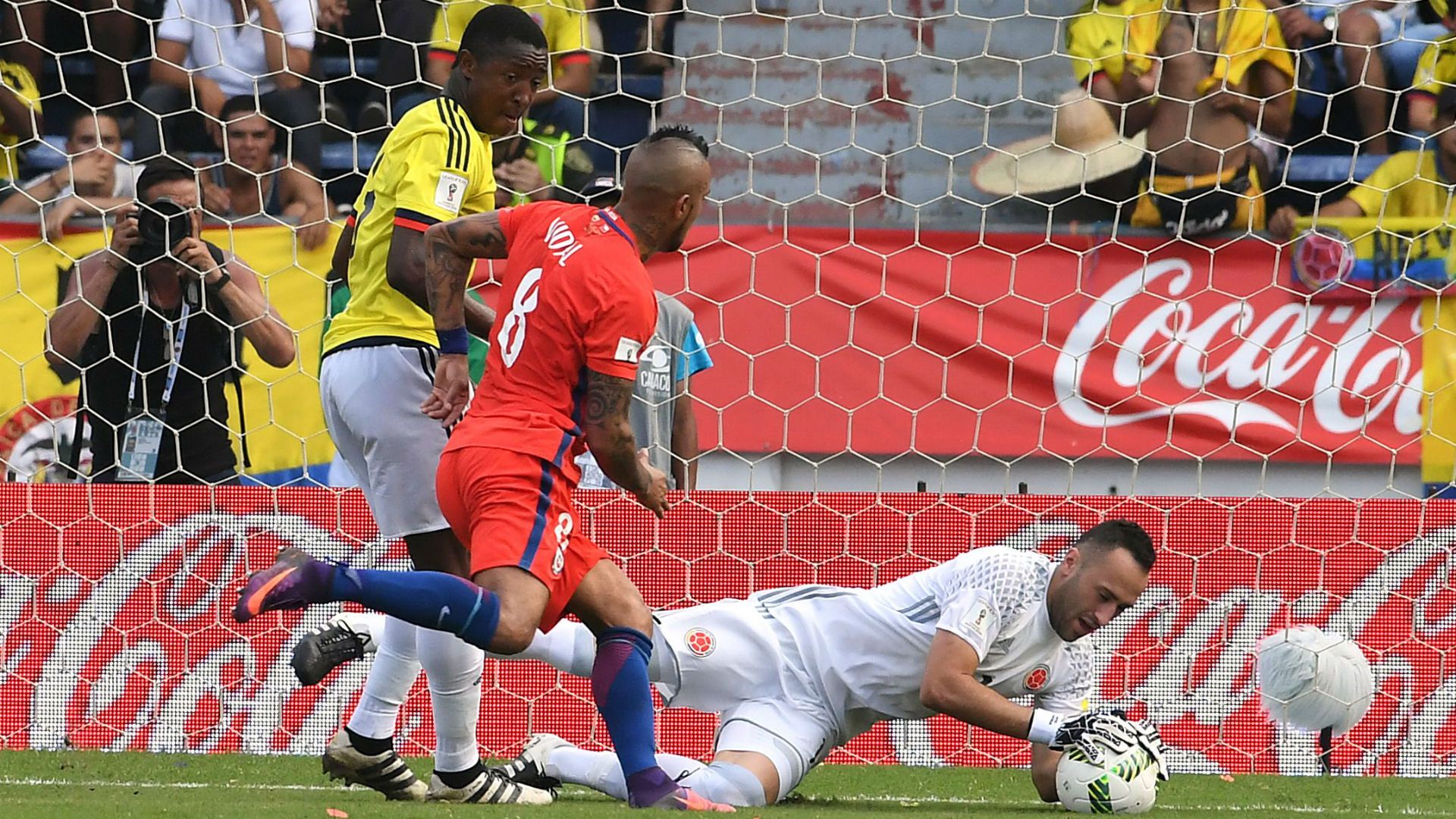 David Ospina Colombia vs Chile Eliminatoria 10112016