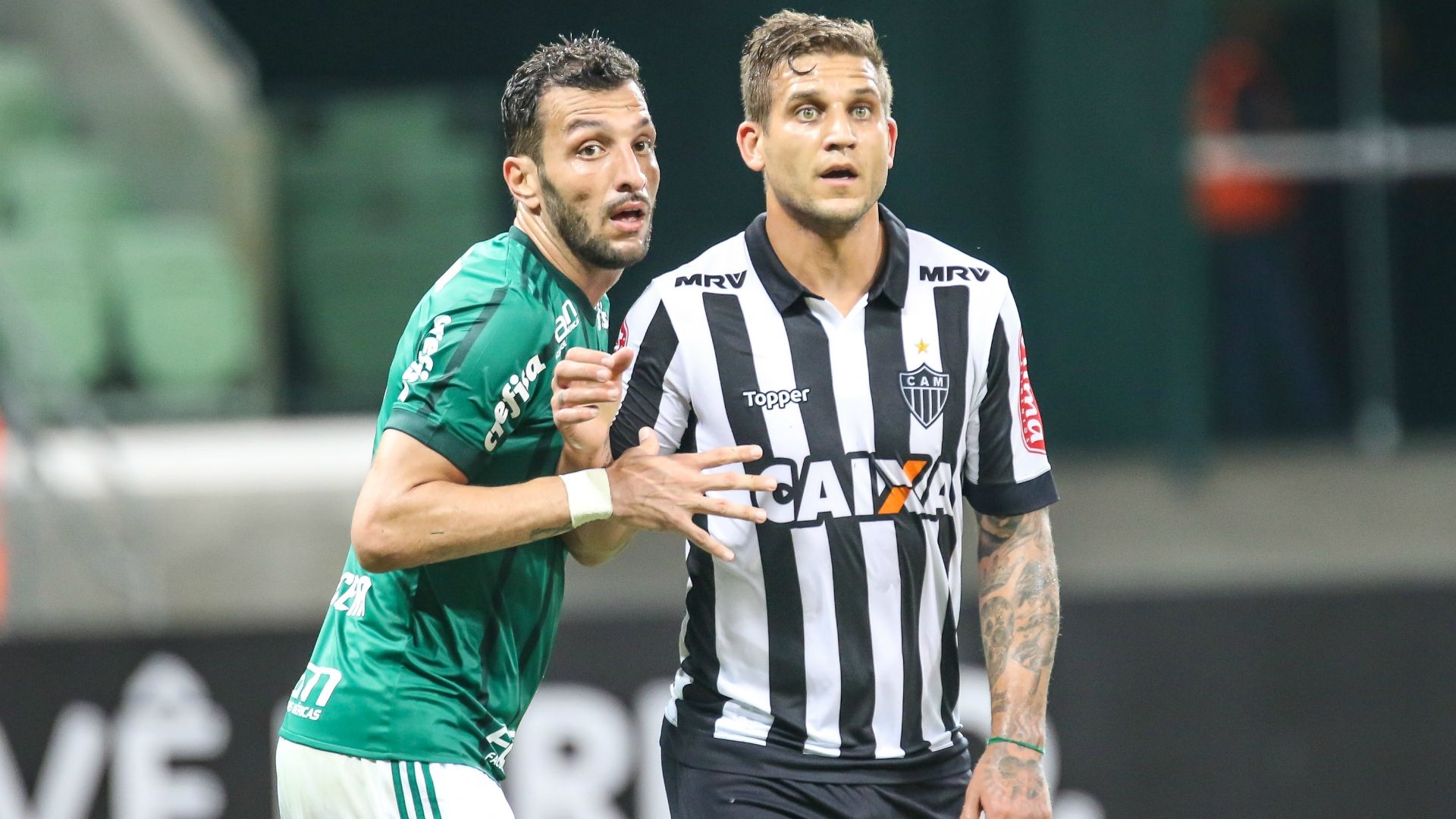 Edu Dracena Rafael Moura Palmeiras Atlético-MG Campeonato Brasileiro 04062017