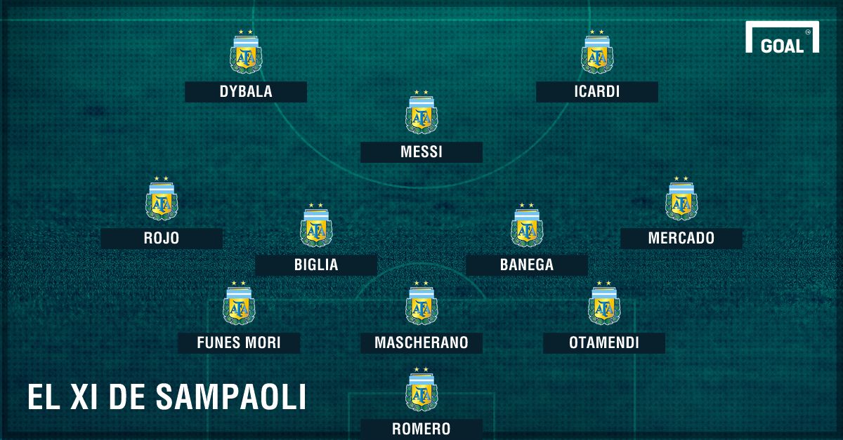 La Selección de Argentina con Sampaoli