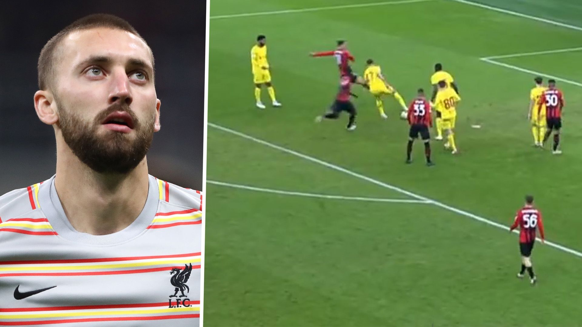 Nathaniel Phillips Cruyff turn AC Milan vs Liverpool Champions League 2021-22