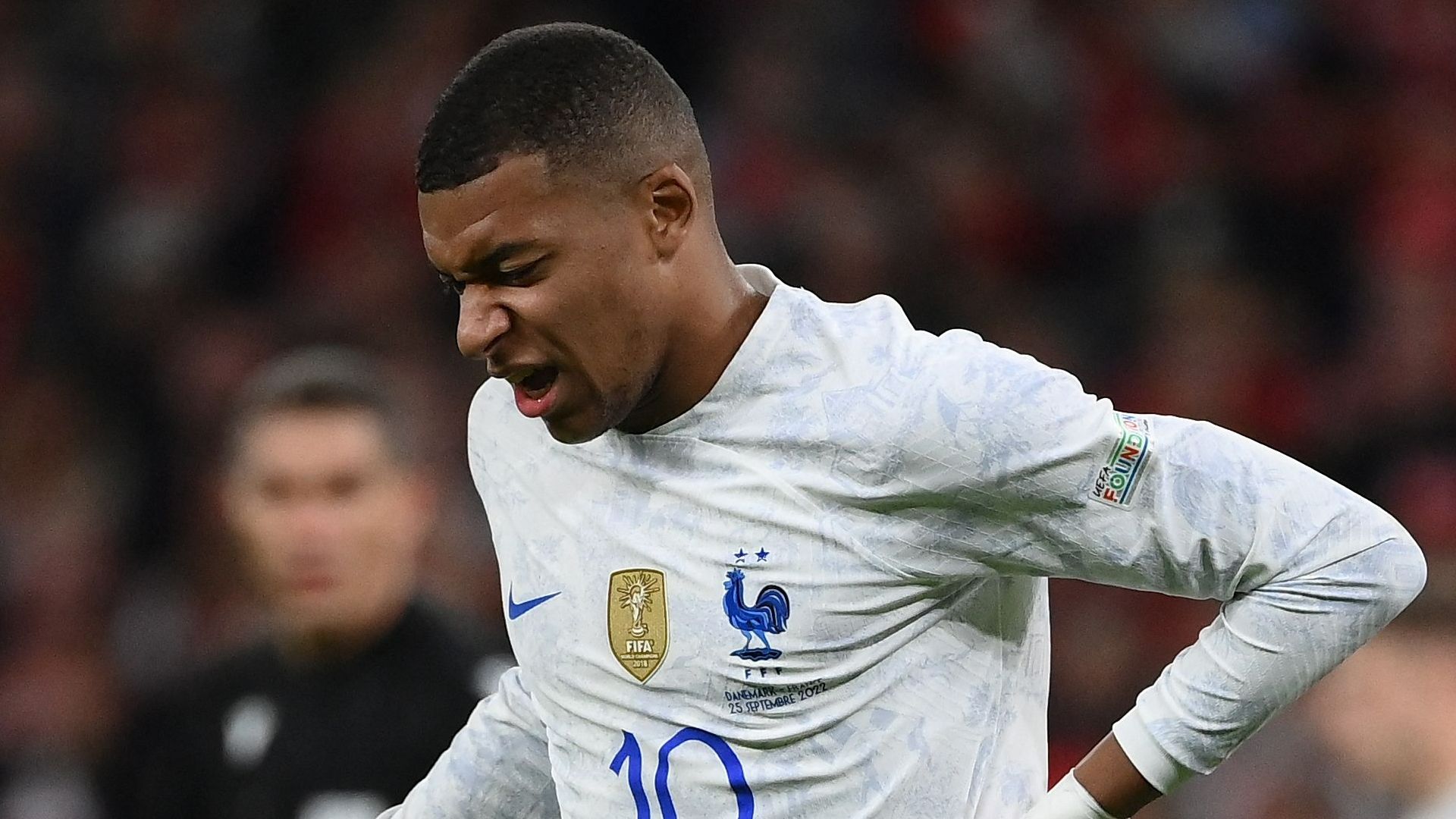 Kylian Mbappe France Denmark 2022