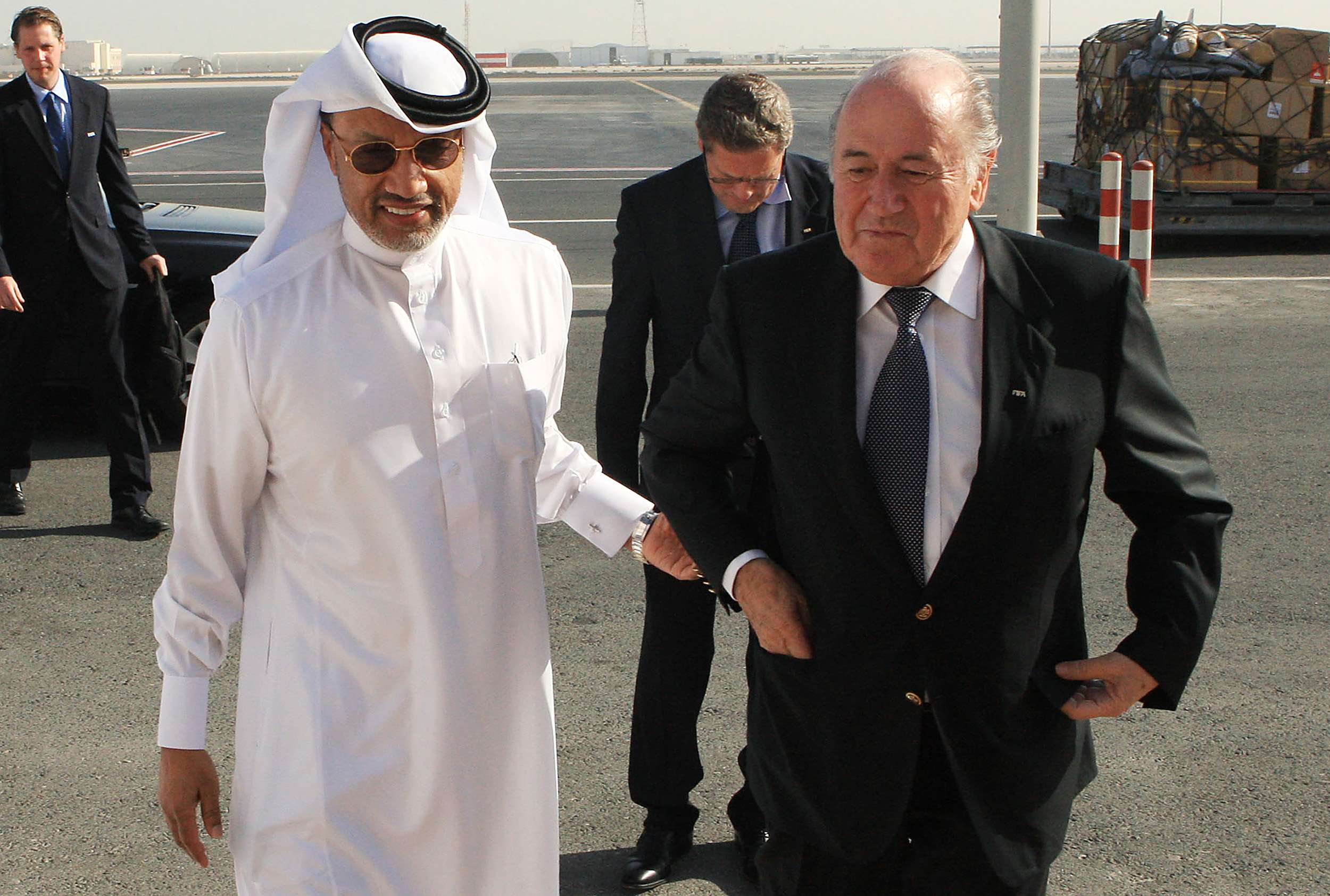 Joseph Blatter Mohammad Bin Hammam