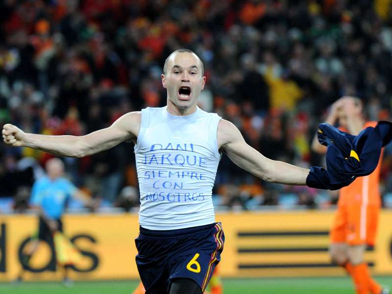 Andres Iniesta Spain 2010 World Cup