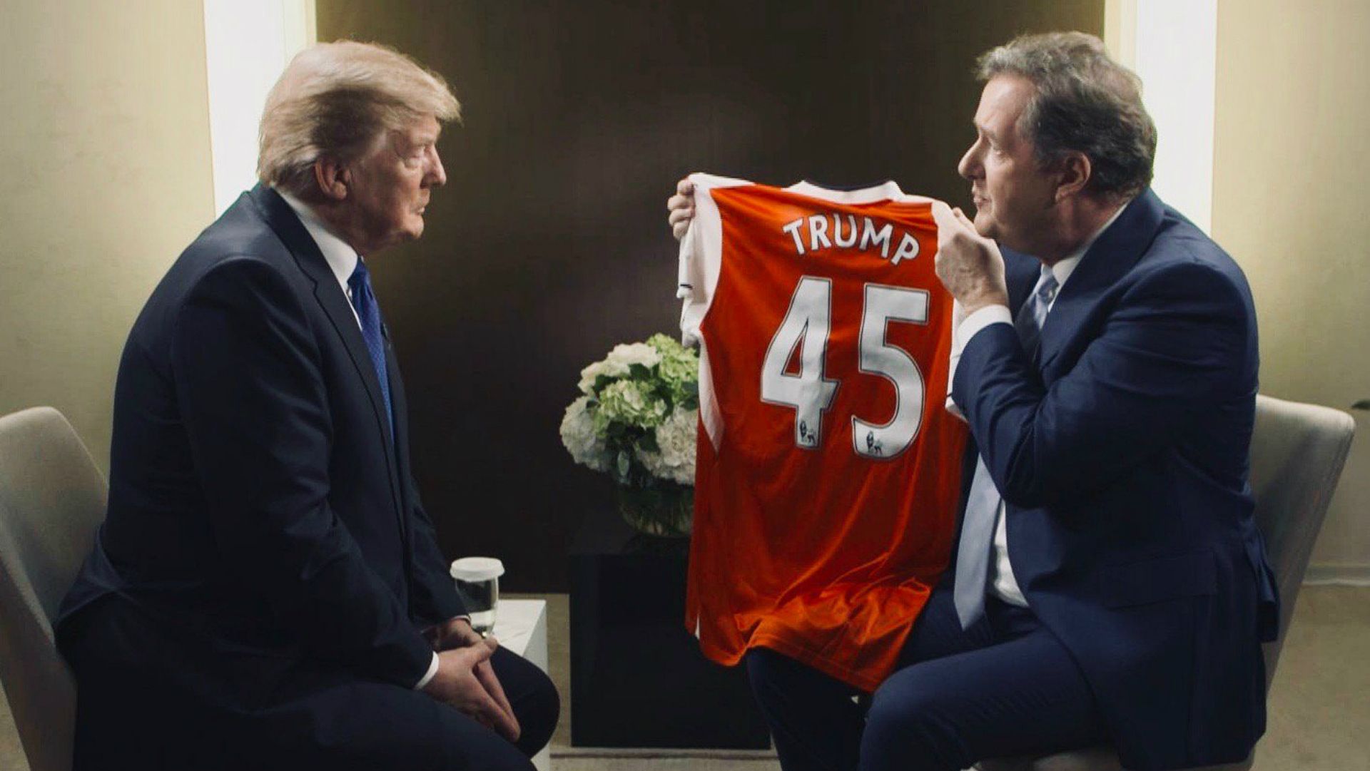 Donald Trump Piers Morgan Arsenal