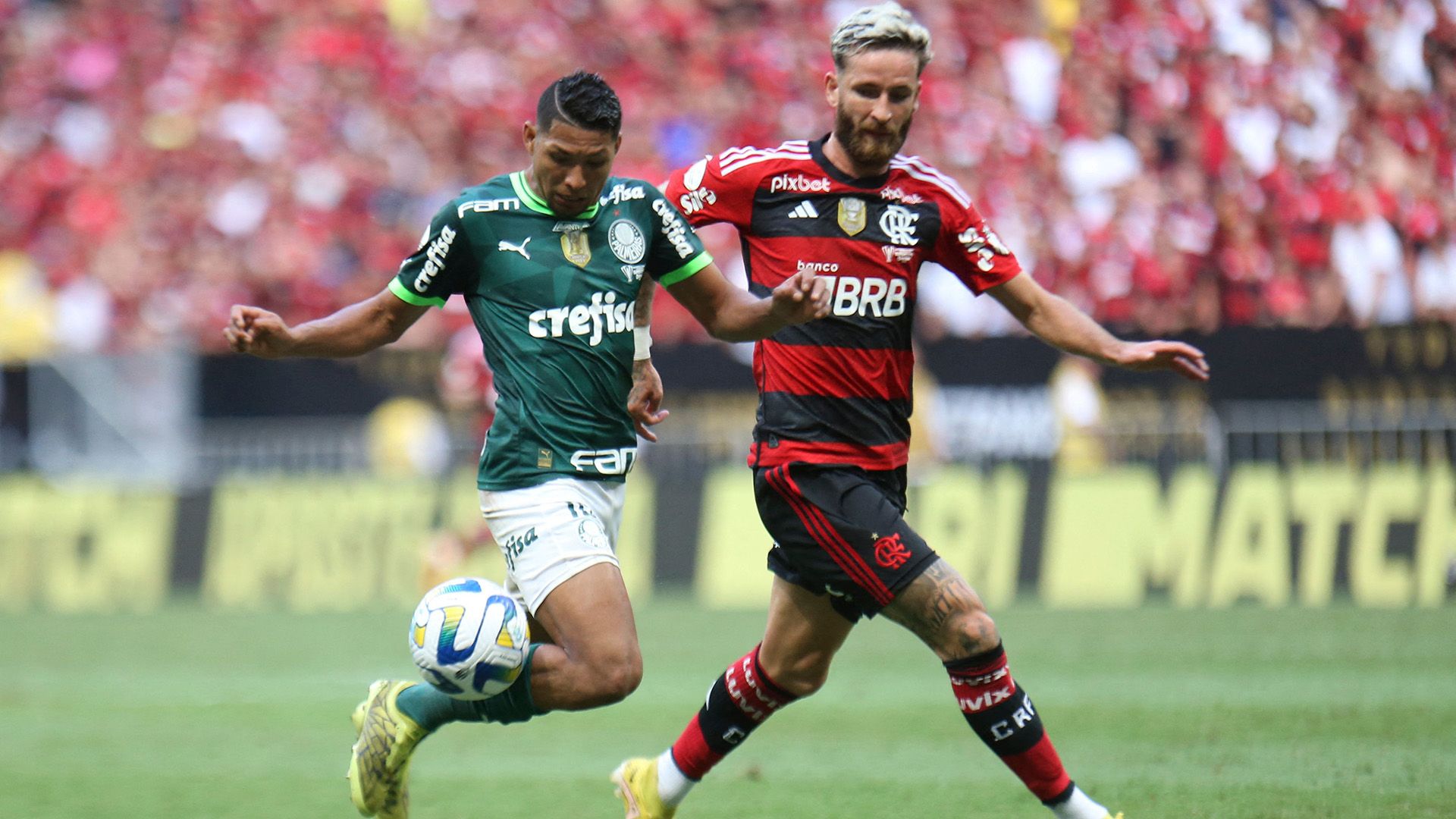 Rony, Léo Pereira, Palmeiras x Flamengo