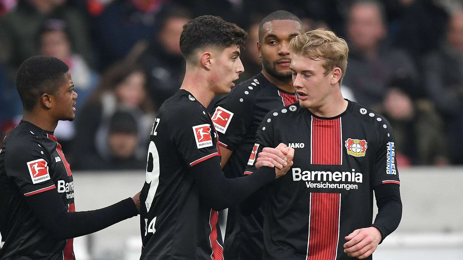 Julian Brandt Kai Havertz Johathan Tah Bayer Leverkusen 2019