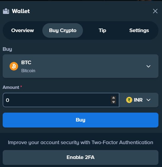 Stake crypto deposit