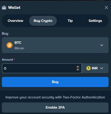 Stake crypto deposit