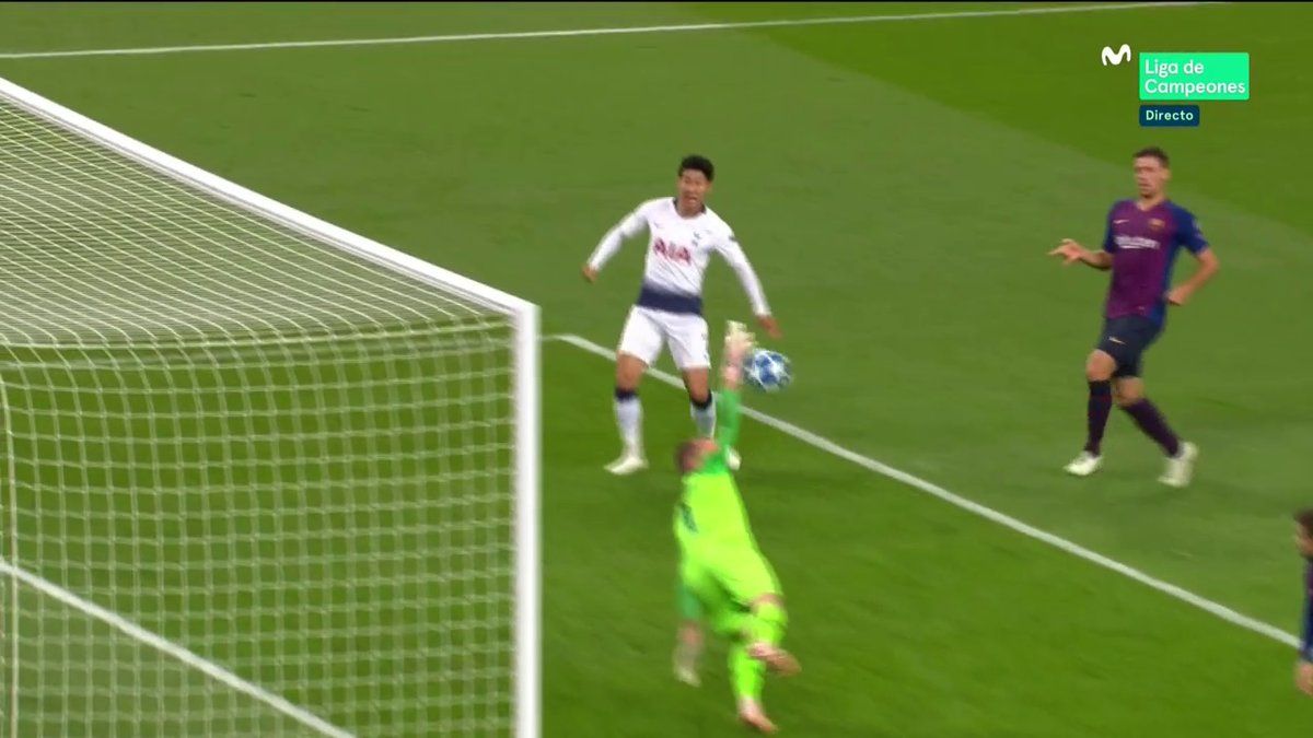 Ter Stegen, Captura TV Tottenham Barcelona