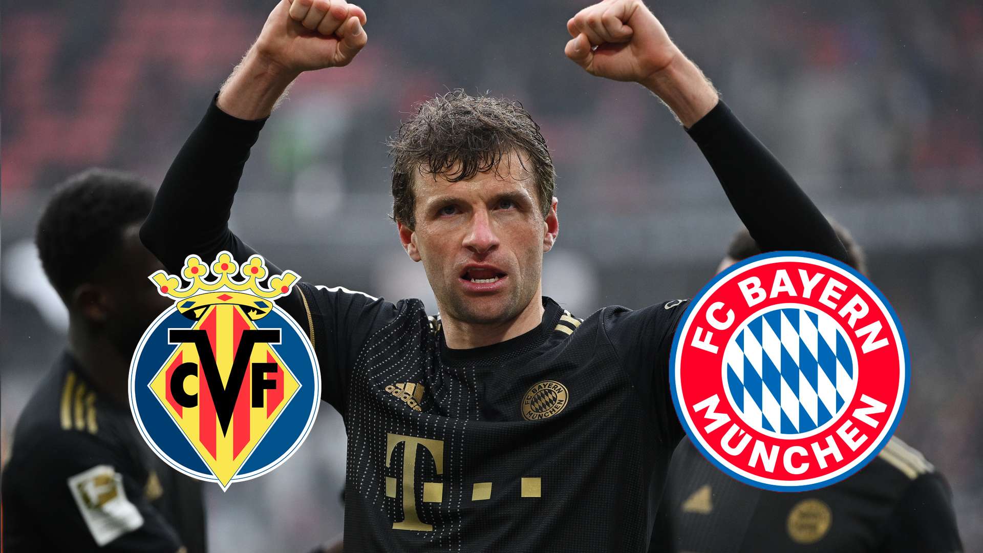 FC Villarreal CF Bayern München Thomas Müller jubelt Champions League 2022 2021