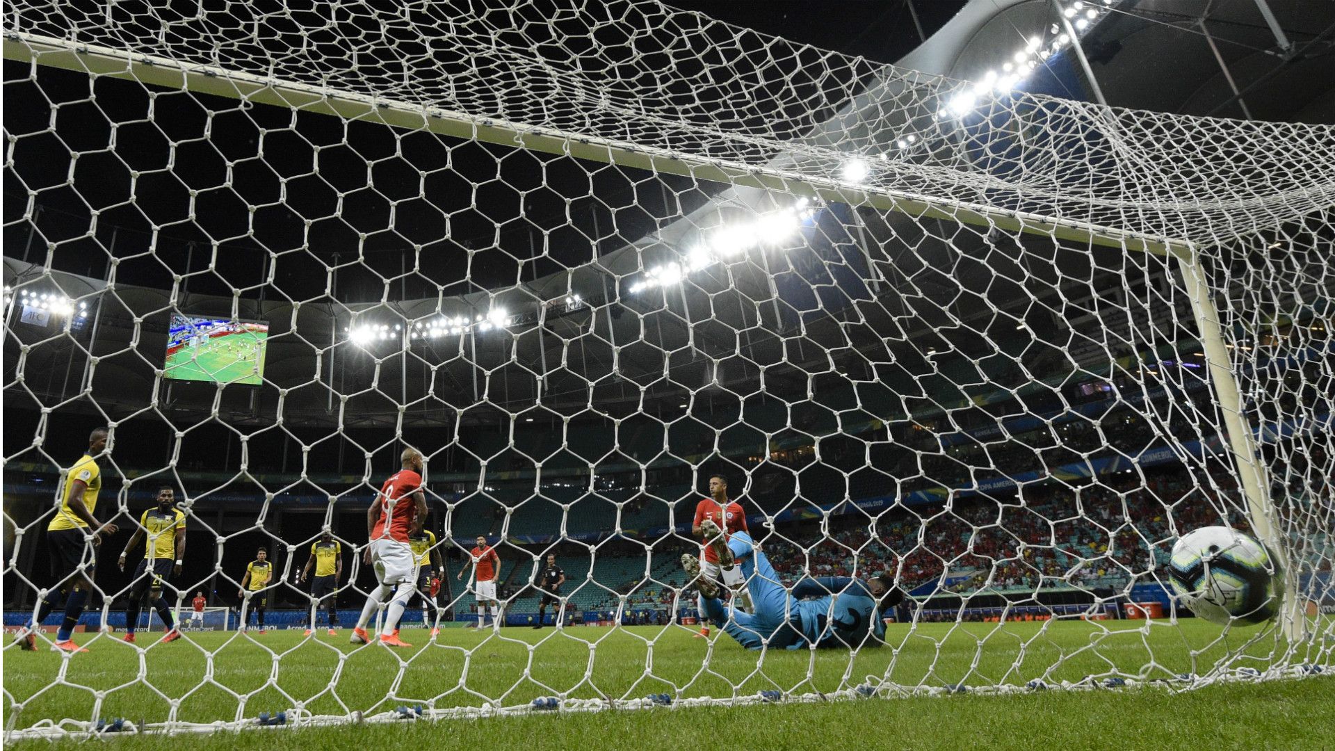 secuencia gol Fuenzalida 4 Chile Ecuador Copa America 21062019