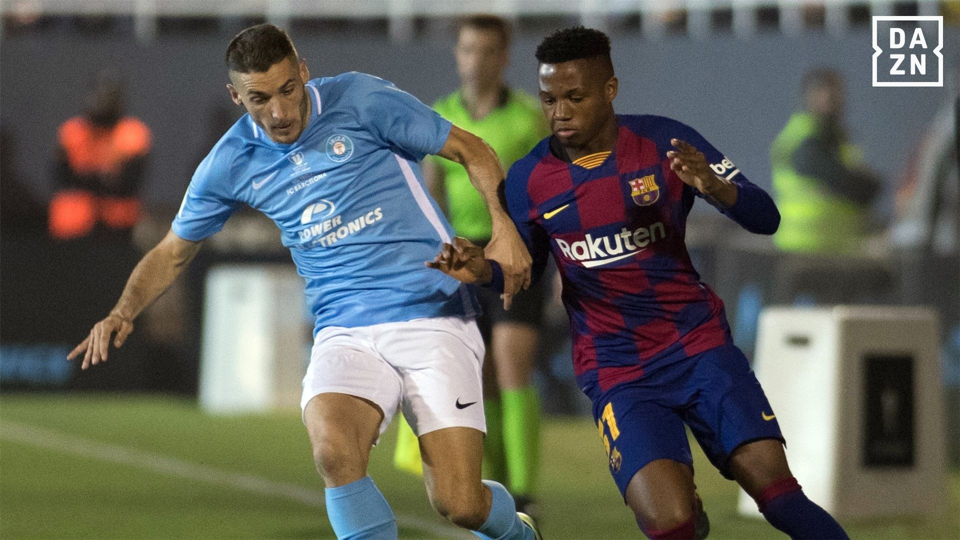 Josep Caballe Ansu Fati Ibiza Barcelona DAZN Copa del Rey 22012020