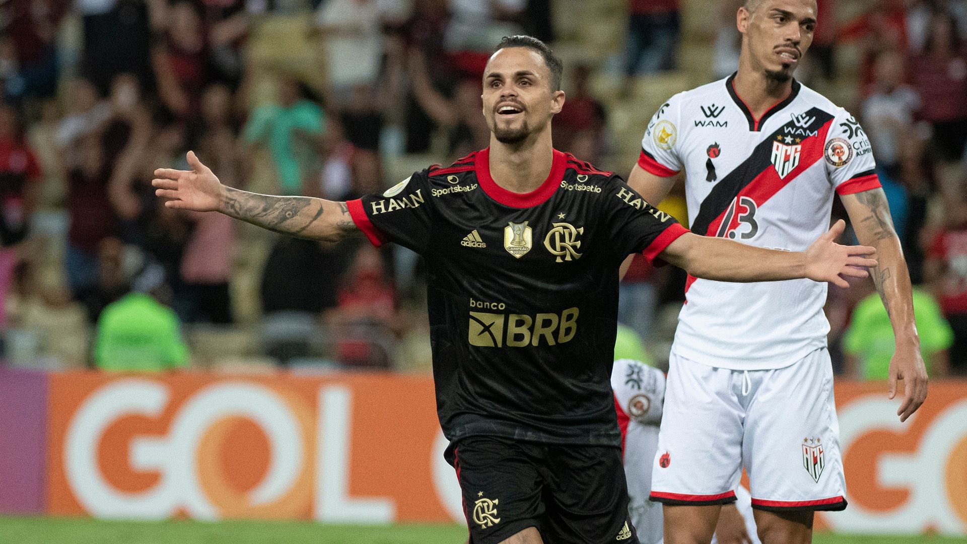 Michael comemora, Flamengo x Atlético-GO, Brasileirão, 05112021