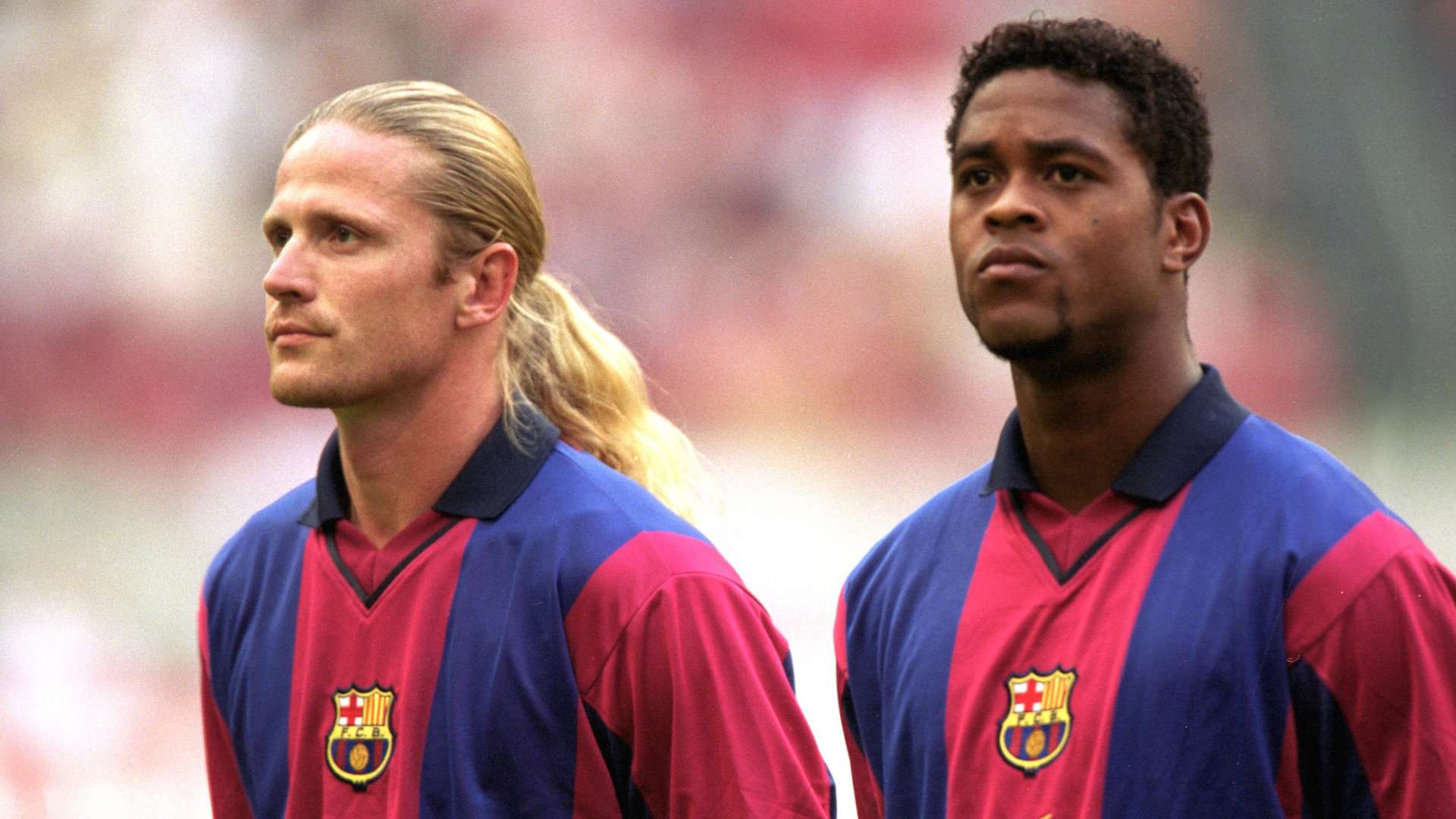 Emmanuel Petit Patrick Kluivert Barcelona