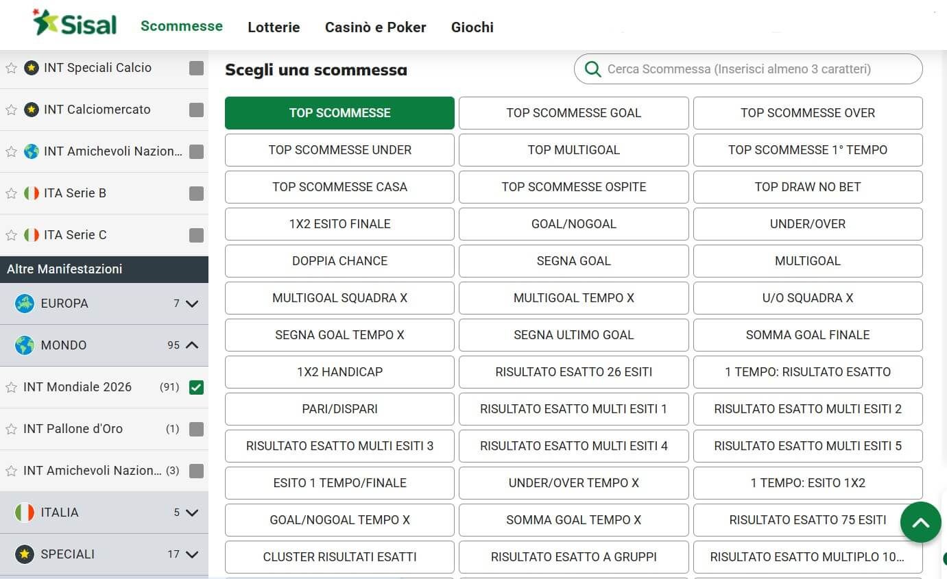 scommesse mondiali pre-match