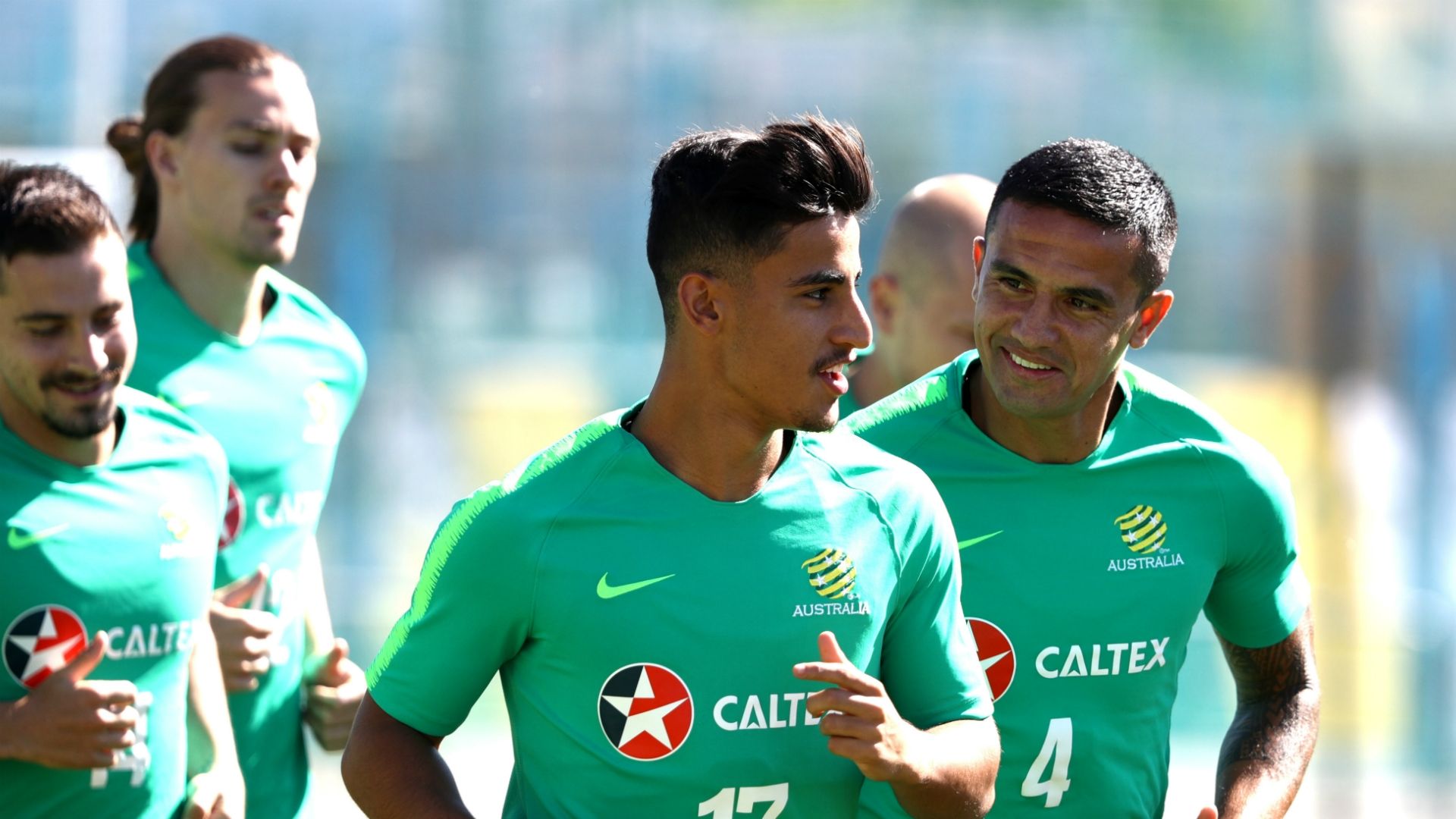 Socceroos Daniel Arzani/ Tim Cahill