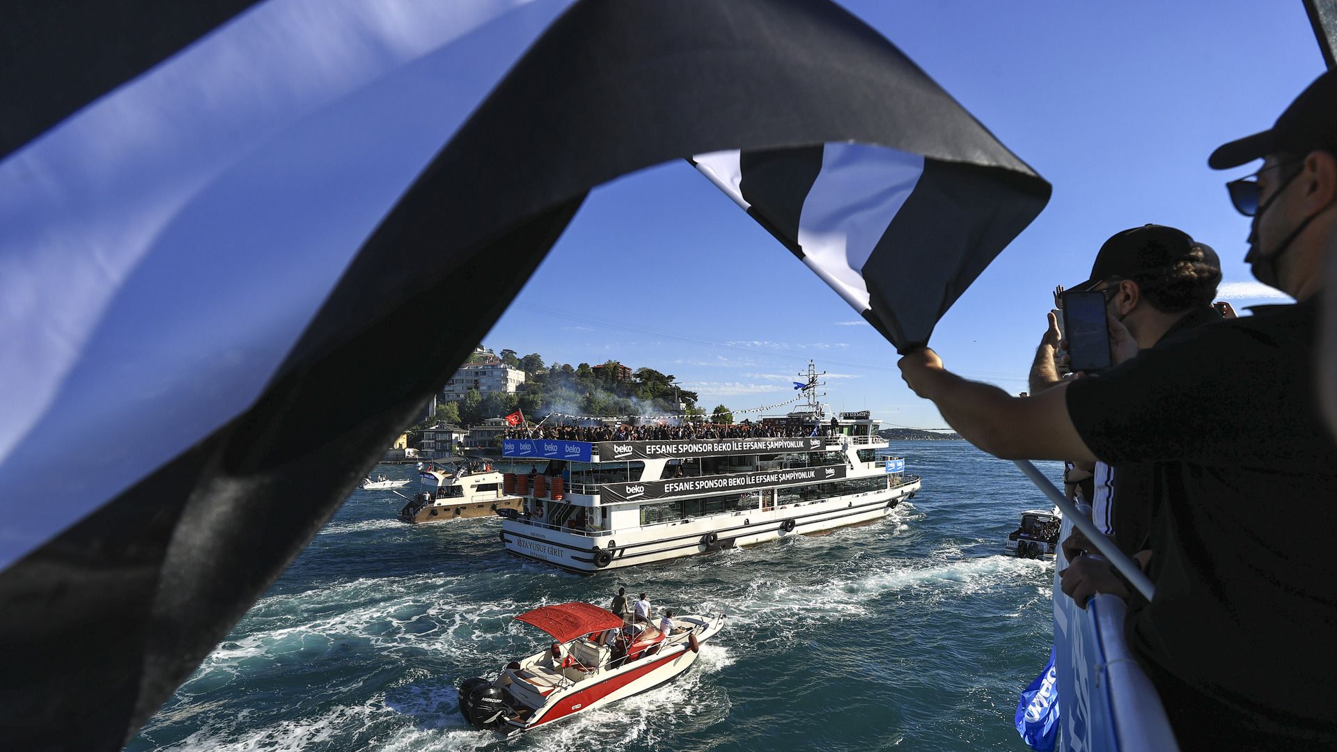 Besiktas championship celebration 2021