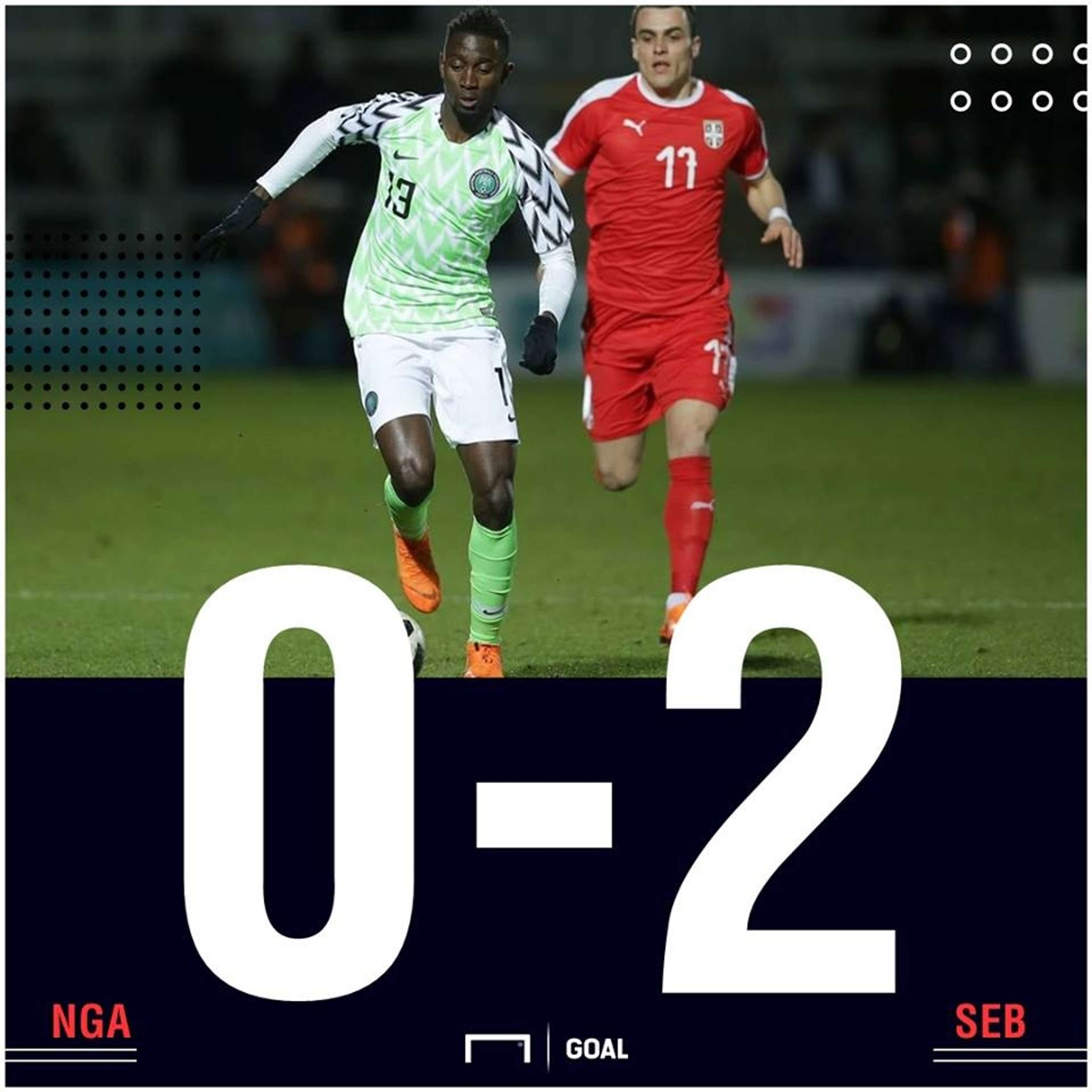 Nigeria Serbia scoreline PS