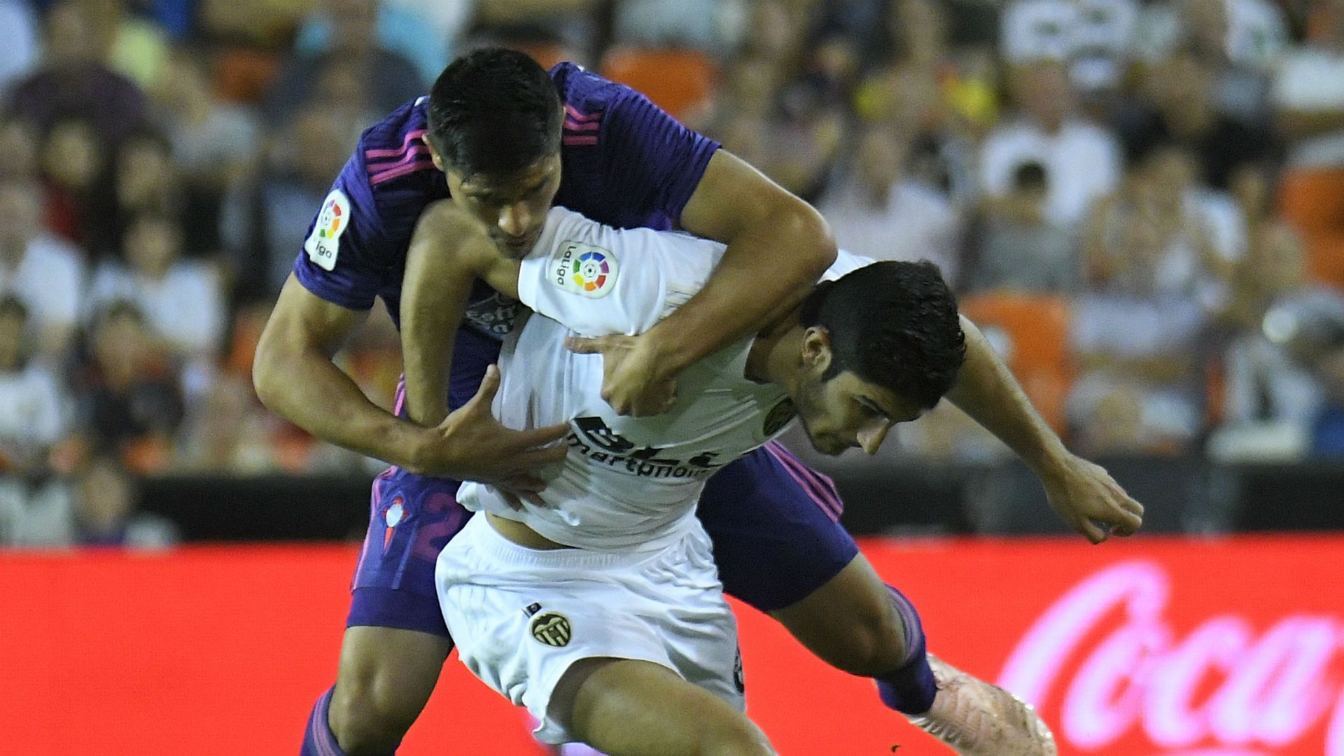 Facundo Roncaglia Goncalo Guedes Valencia Celta Vigo La Liga 26092018