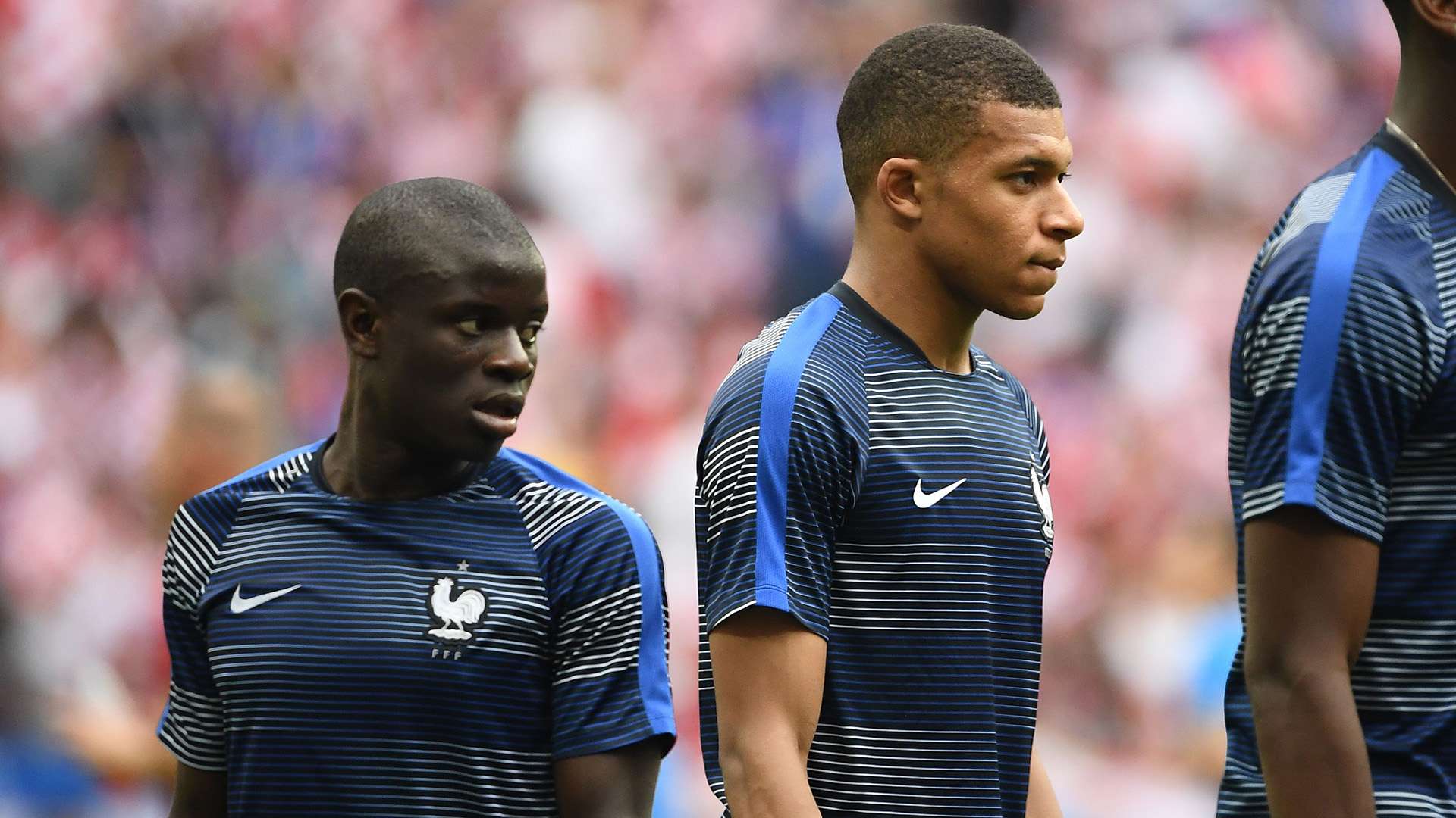 Kylian Mbappe NGolo Kante França Copa 2018