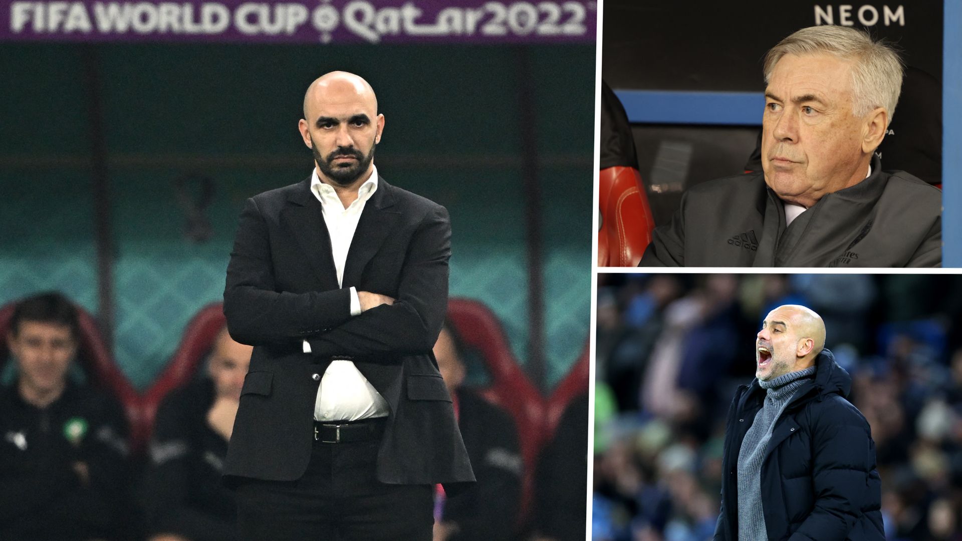 Walid Regragui Ancelotti Guardiola