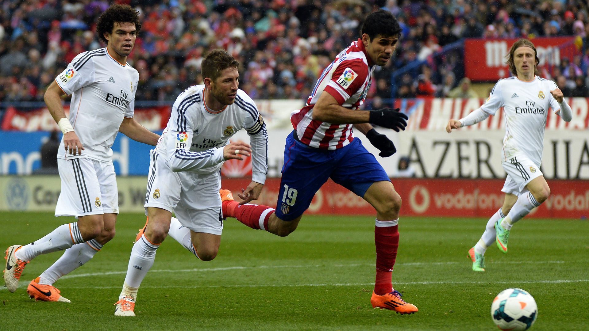 Diego Costa Sergio Ramos Pepe Real Madrid Atletico Madrid