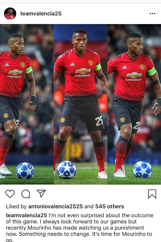 Antonia Valencia Manchester United Instagram