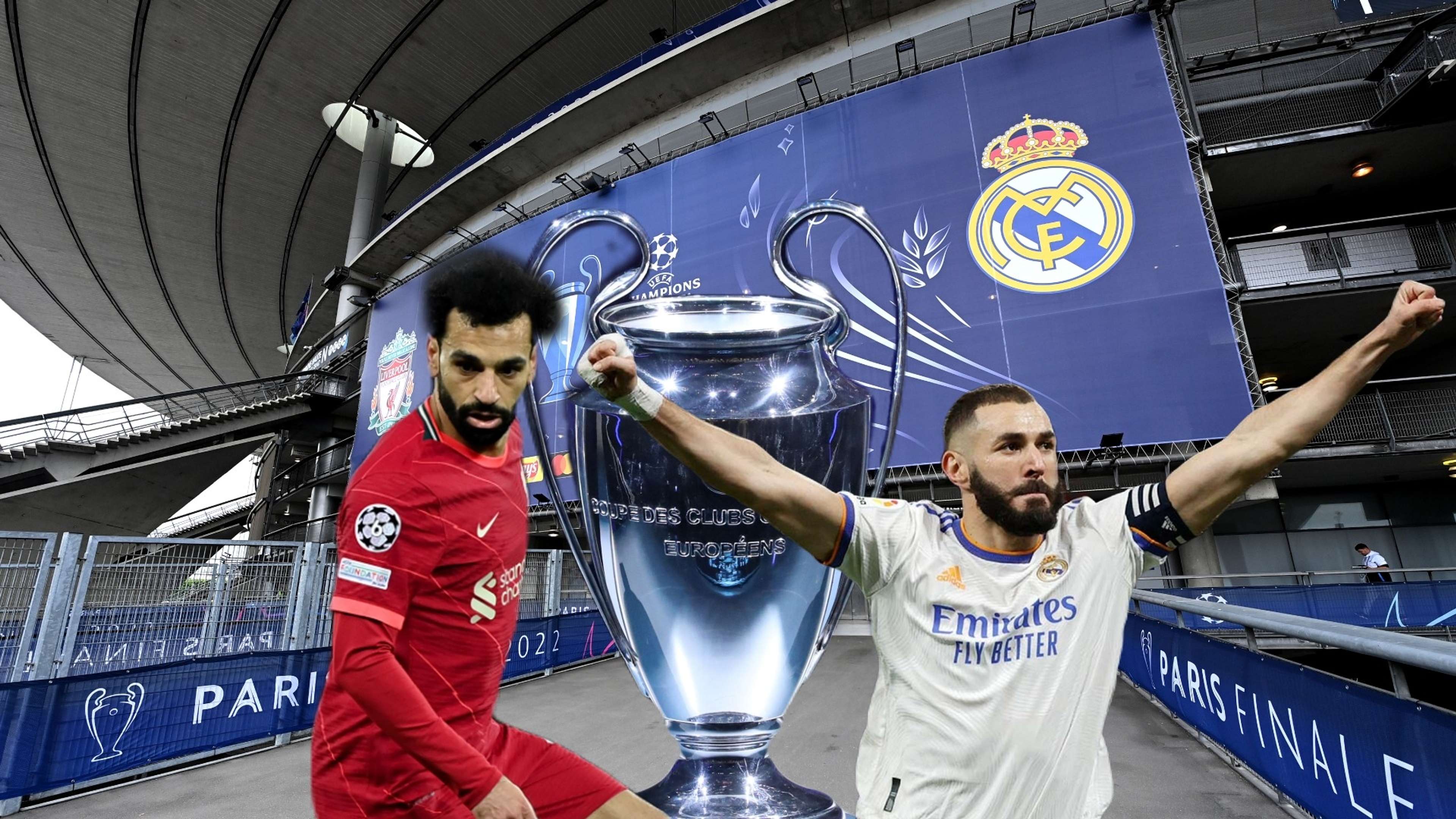 GFX Salah Benzema Liverpool Real Madrid 2021-22 UCL final