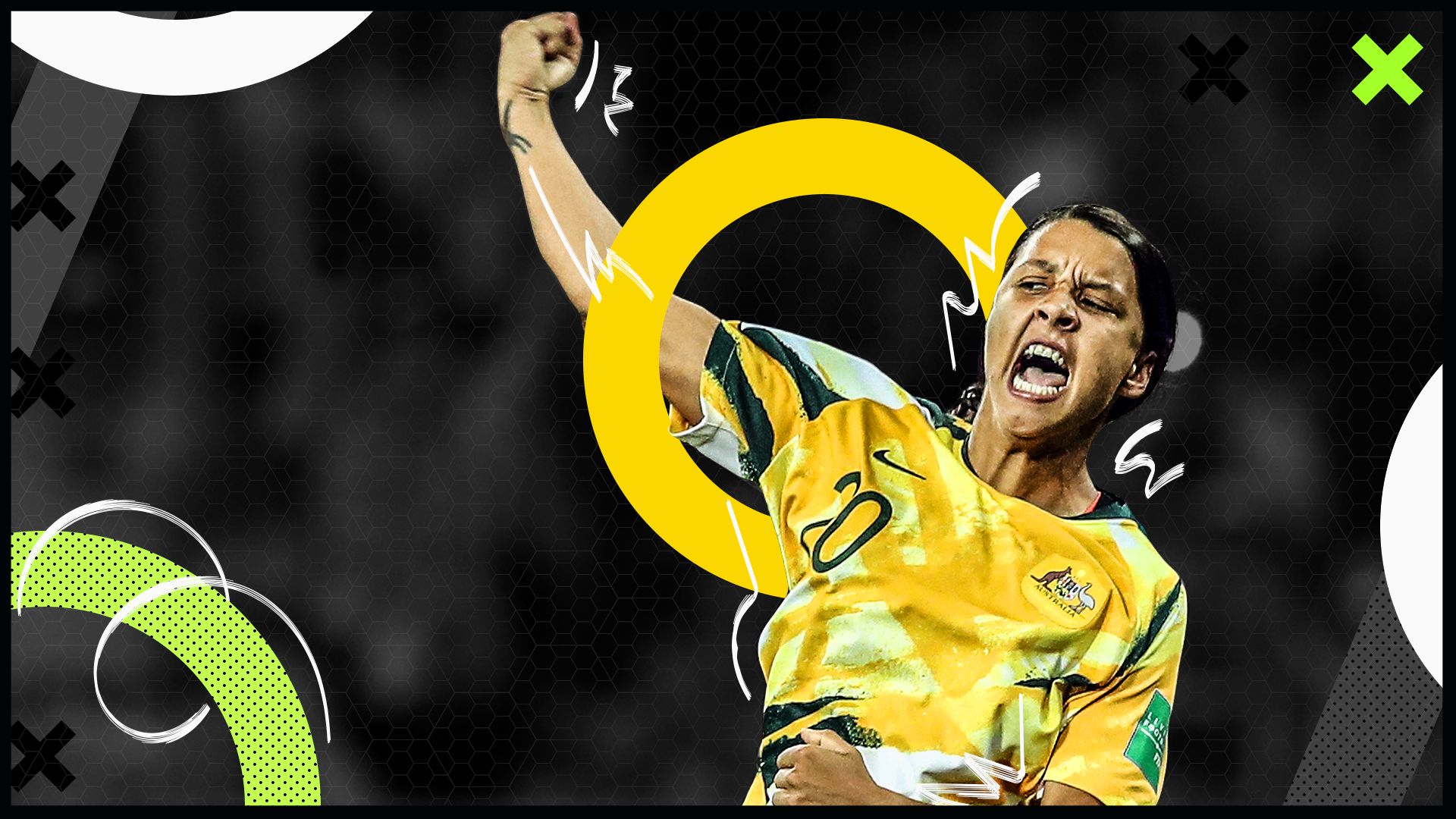 Sam Kerr Australia Goal 50 GFX