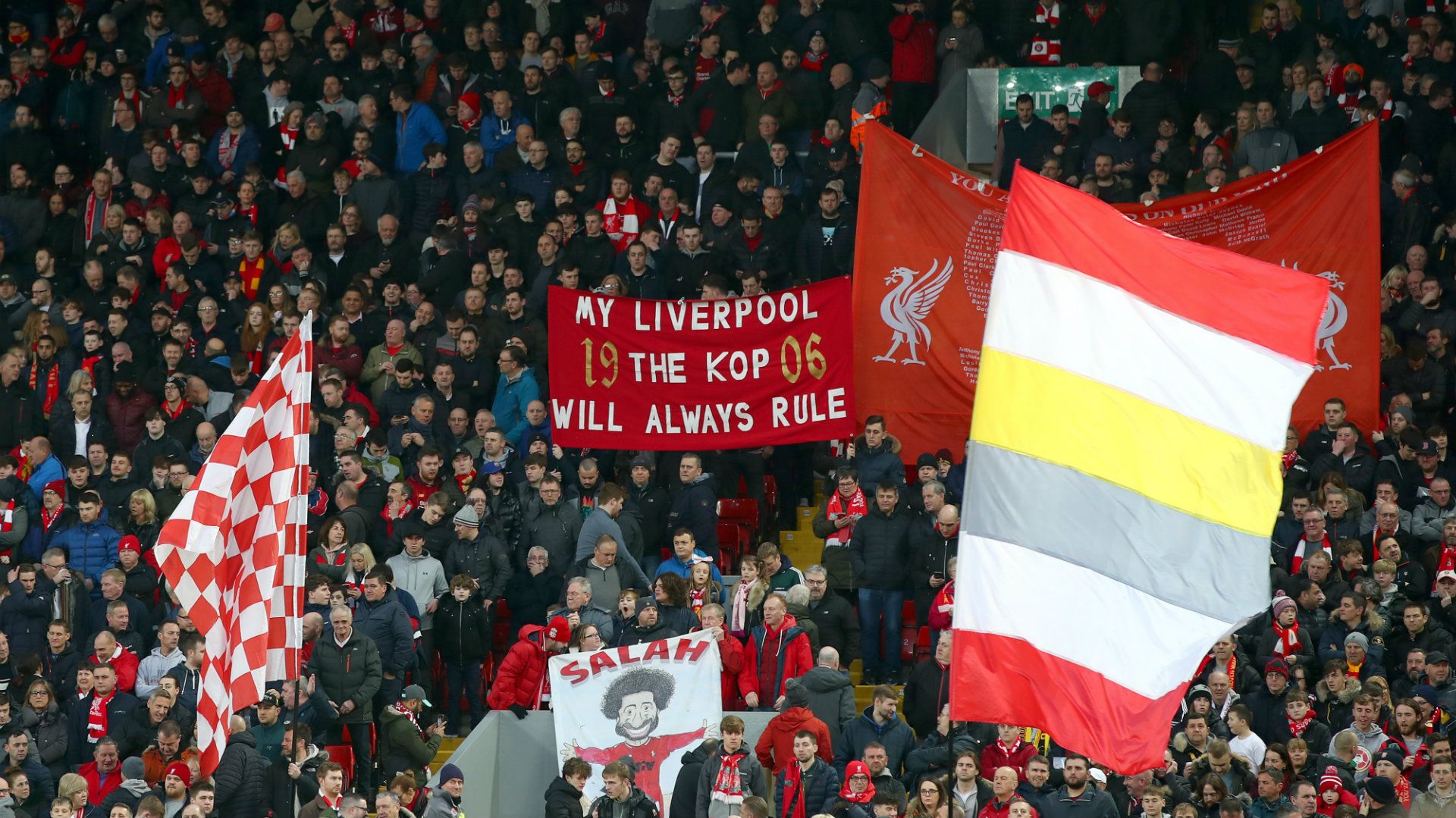 Liverpool fans Anfield 2019-20