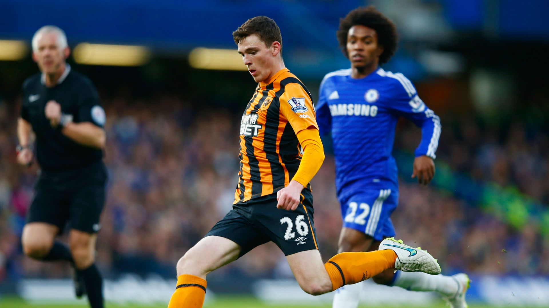 Andrew Robertson Premier League Hull v Chelsea